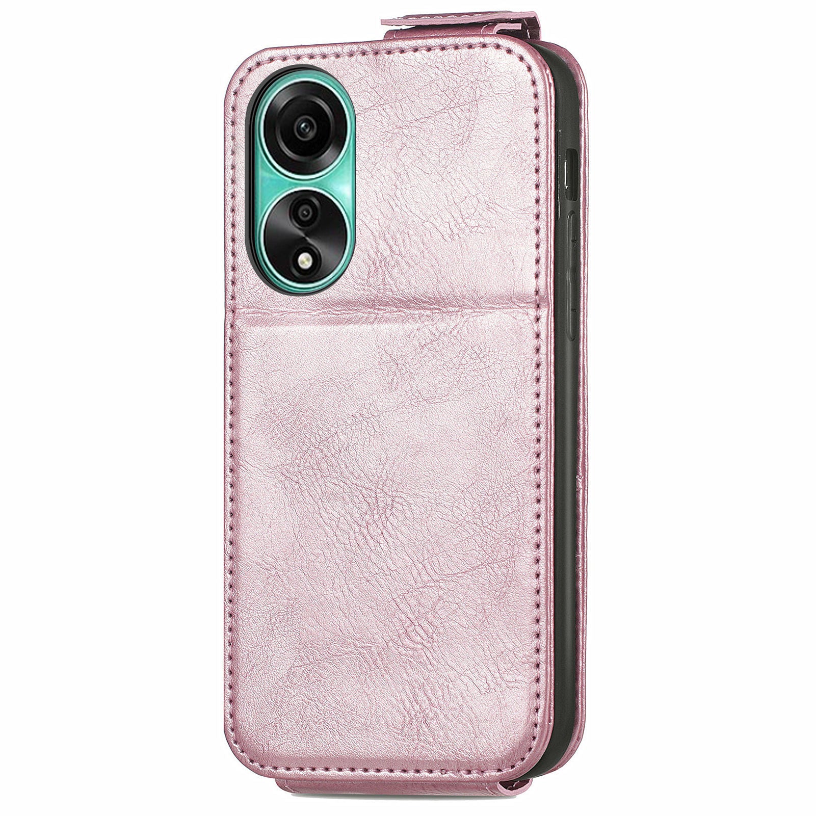 For Oppo A78 4G Case Drop Resistant PU Leather Stand Smart Phone Protector
