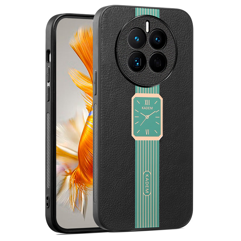 KADEM For Realme 12 Pro 5G / 12 Pro+ 5G Case PU+TPU+Acrylic Shockproof Protective Cover