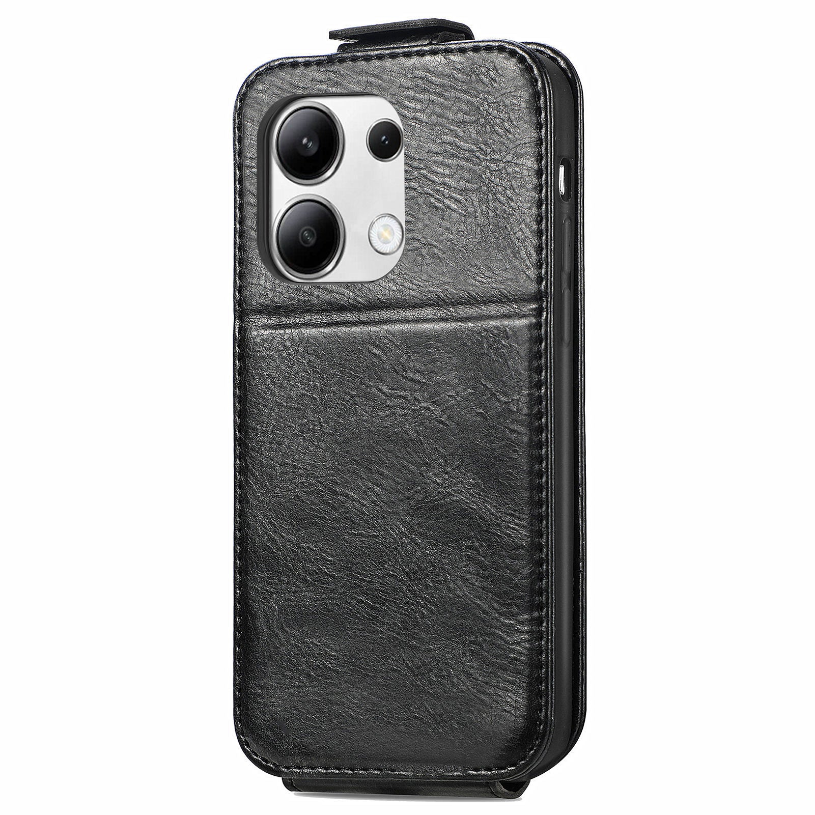 For Xiaomi Redmi Note 13 4G Case PU Leather Vertical Flip Down Wallet Phone Cover