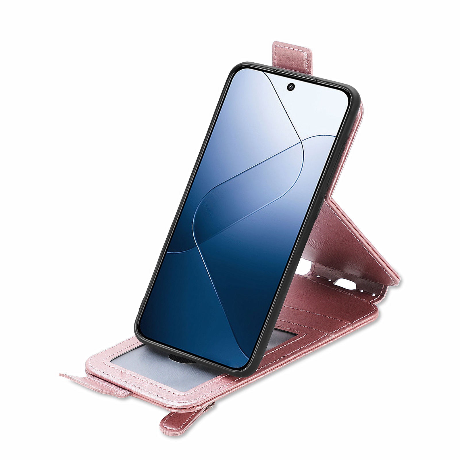 For Xiaomi 14 Magnetic Case PU Leather Zipper Wallet Phone Guard Cover