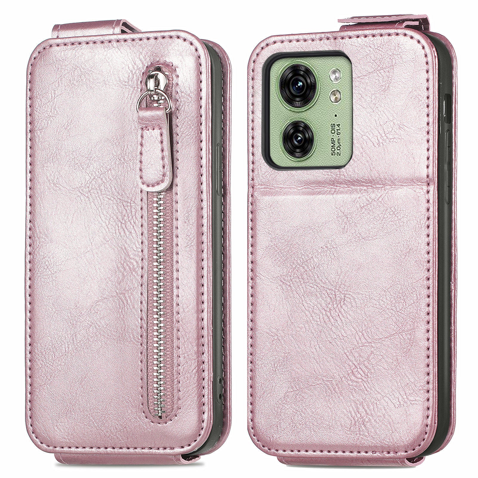 Phone Case for Motorola Edge 40 5G Shell Stand Vertical Flip PU Leather Wallet Cover