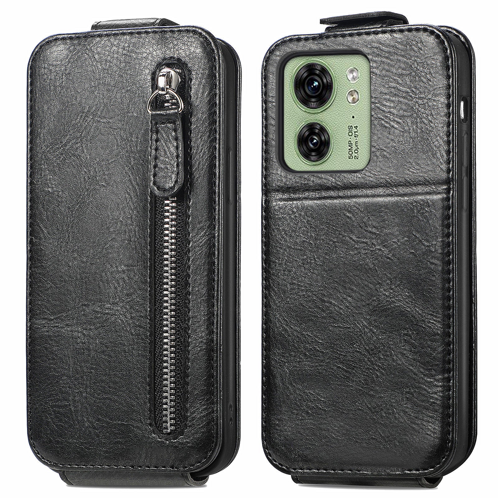 Phone Case for Motorola Edge 40 5G Shell Stand Vertical Flip PU Leather Wallet Cover
