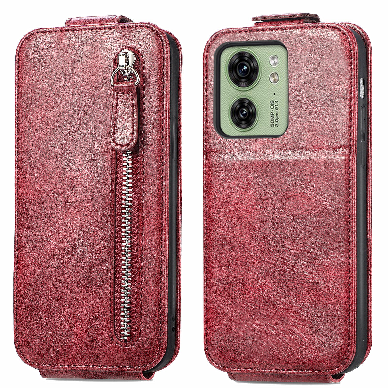 Phone Case for Motorola Edge 40 5G Shell Stand Vertical Flip PU Leather Wallet Cover