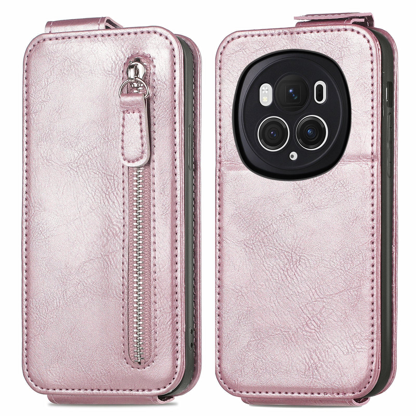 For Honor Magic6 Pro 5G Vertical Flip Case Full Protection PU Leather Phone Cover