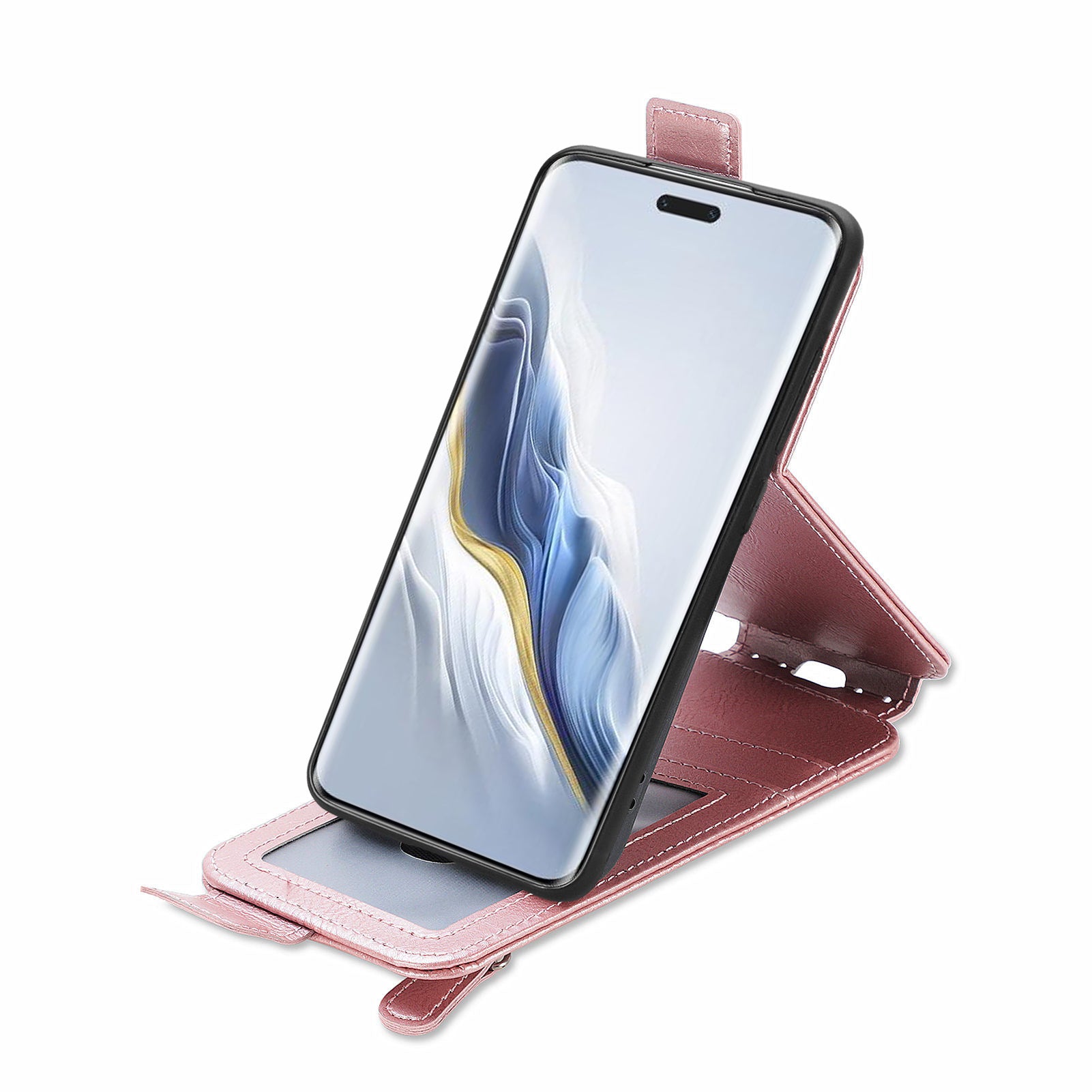 For Honor Magic6 Pro 5G Vertical Flip Case Full Protection PU Leather Phone Cover