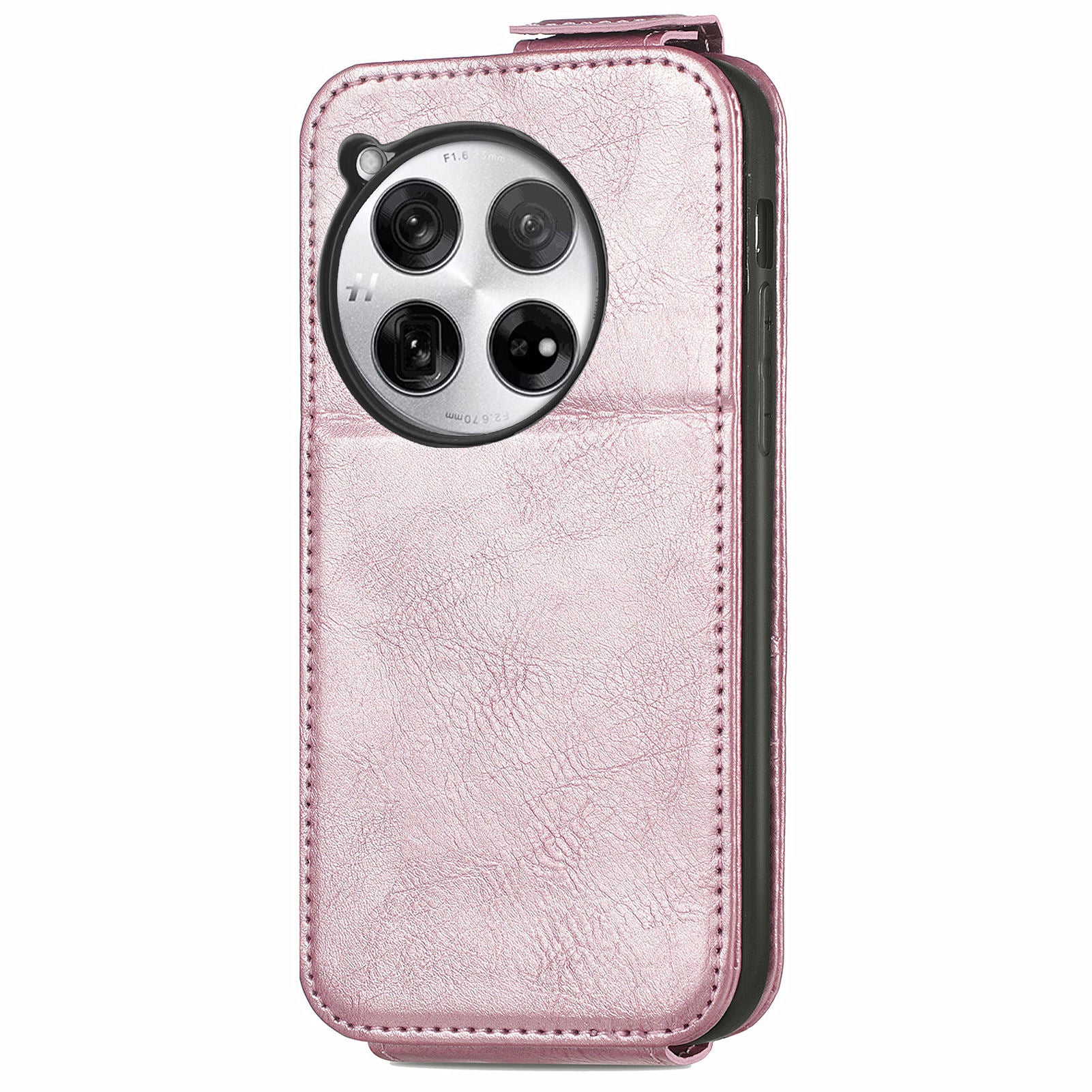 For OnePlus 12 5G Case PU Leather Zipper Wallet Vertical Flip Phone Cover