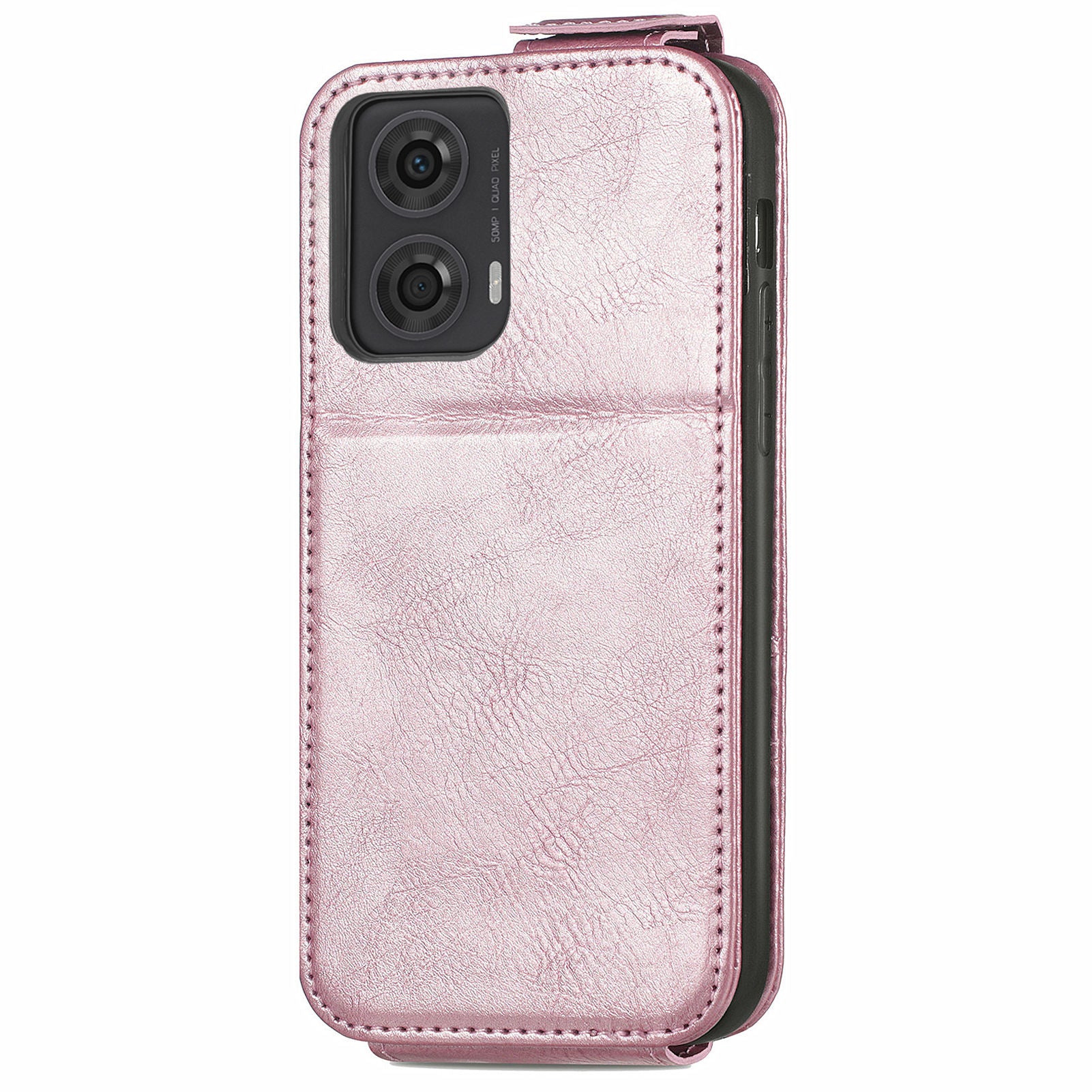 For Motorola Moto G24 4G / G04 4G Case with Card Holder PU Leather Phone Cover Vertical Flip