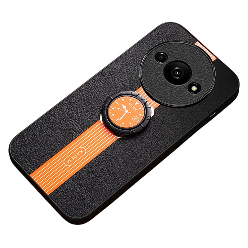 KADEM For Xiaomi Redmi A3 / Poco C61 4G Case PU Leather Fall Protection Phone Back Cover Built-in Kickstand