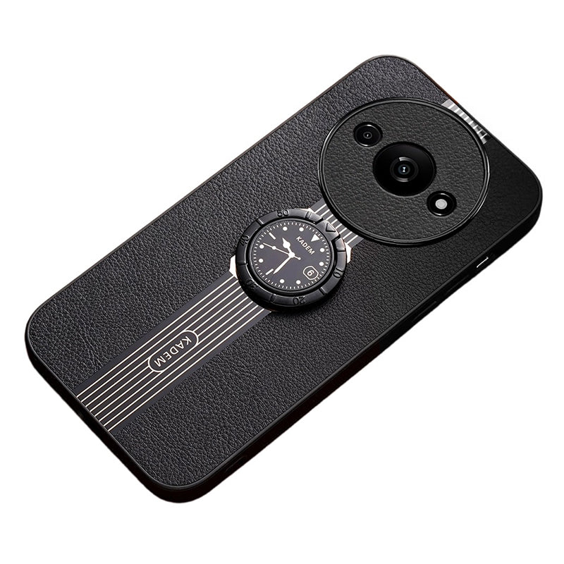 KADEM For Xiaomi Redmi A3 / Poco C61 4G Case PU Leather Fall Protection Phone Back Cover Built-in Kickstand