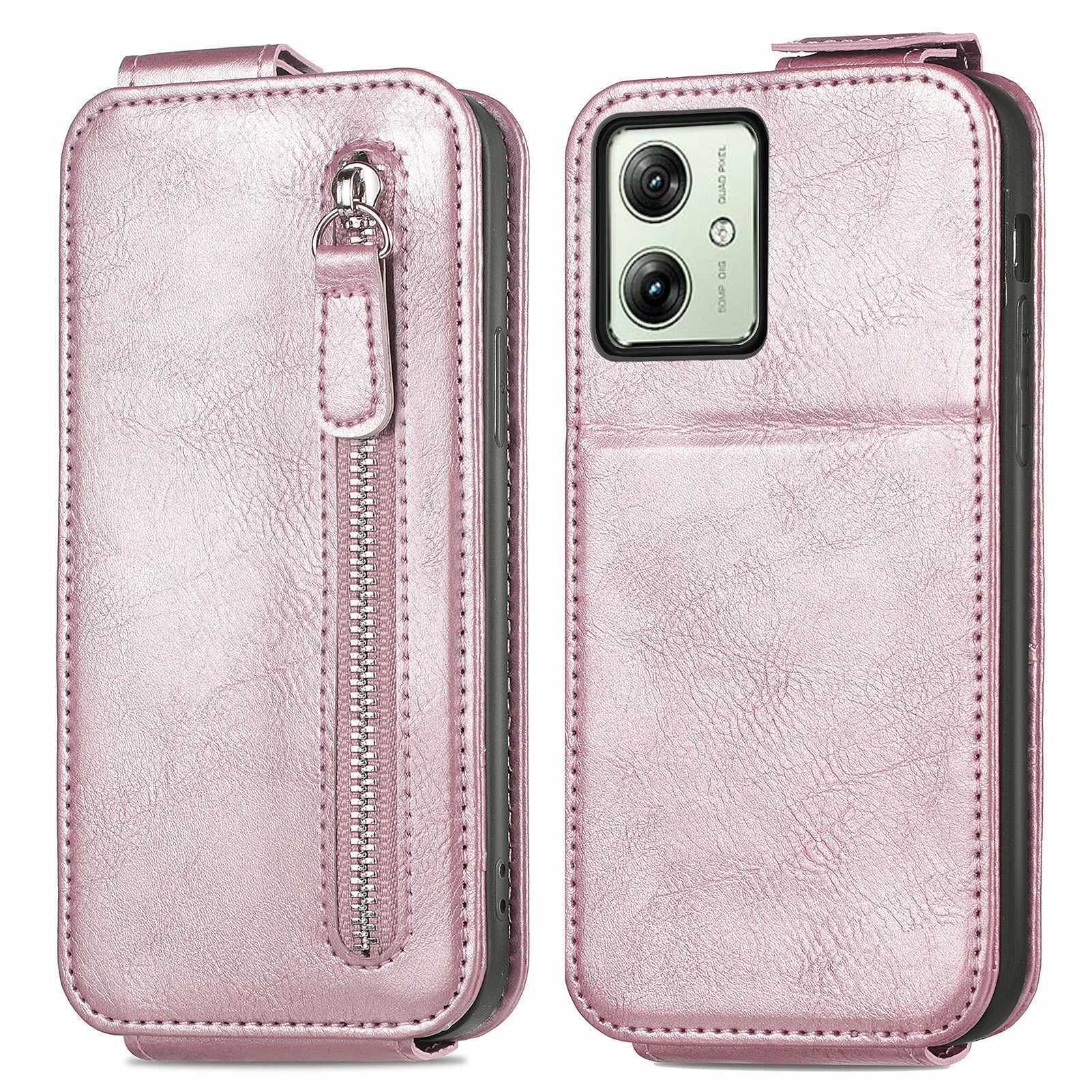 For Motorola Moto G54 5G Case Vertical Flip Card Holder Leather Phone Cover