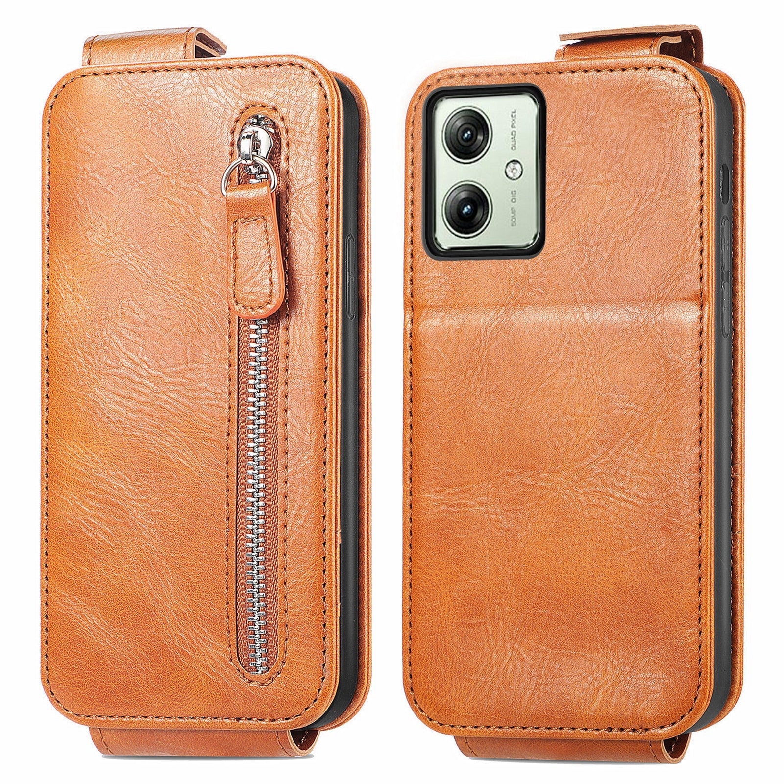 For Motorola Moto G54 5G Case Vertical Flip Card Holder Leather Phone Cover