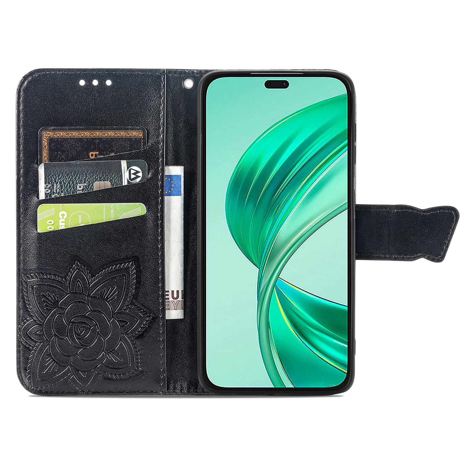 For Honor X8b 4G  Case Magnetic Butterfly Imprinted Cell Phone Cover