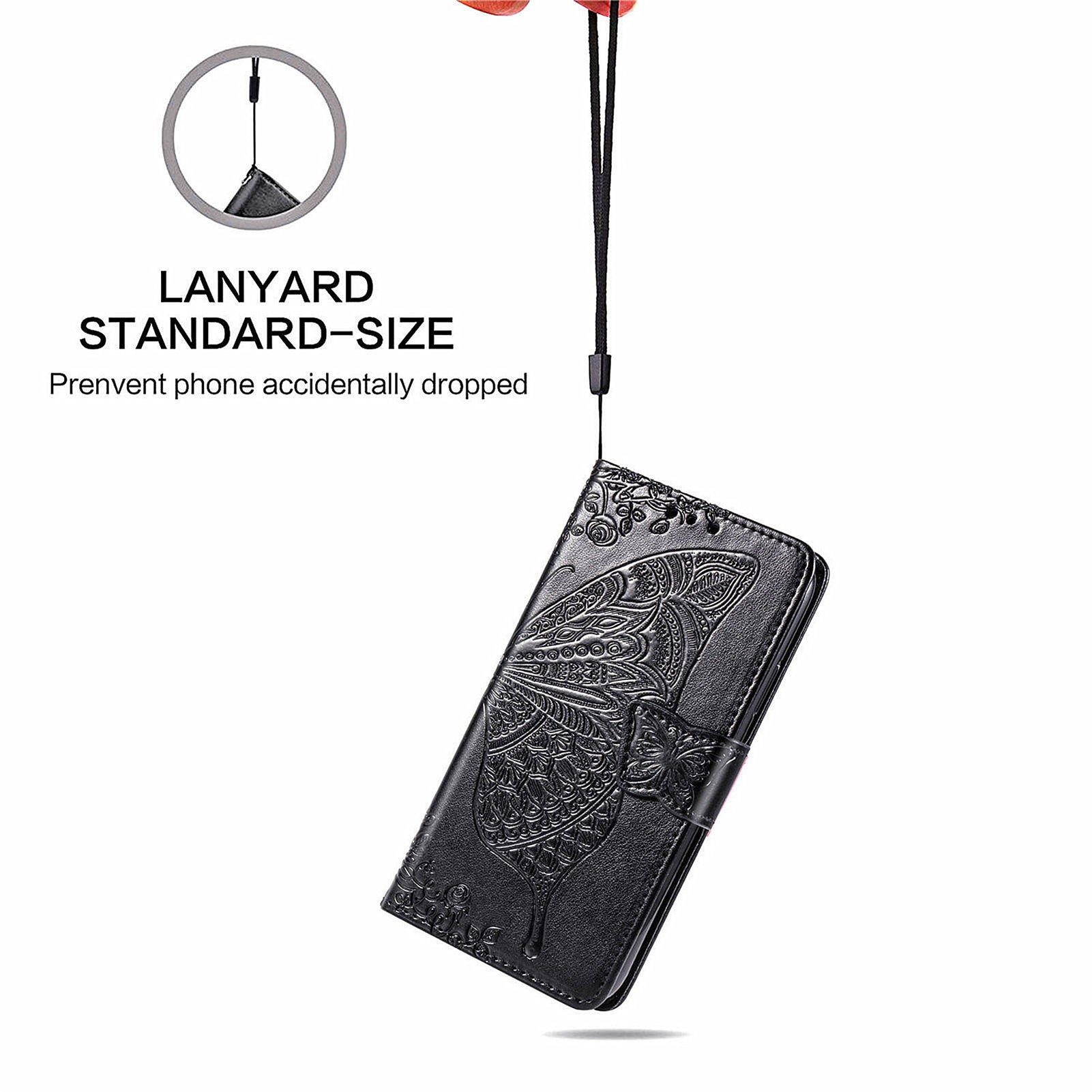 For Transsion Infinix Hot 40i Case Butterfly Imprinted Phone Cover with Hand Strap