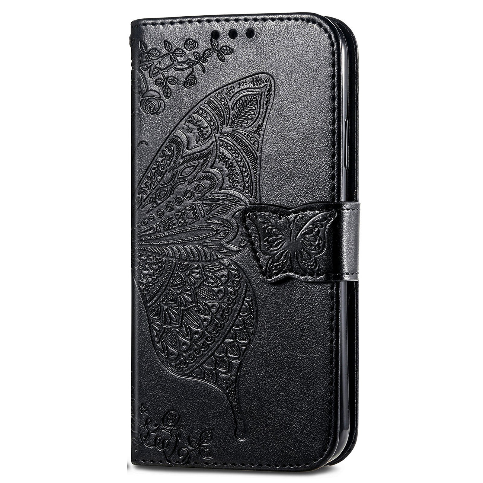 For Honor X7b 4G / 90 Smart Shockproof Case Butterfly Pattern Wallet Style Phone Guard Cover