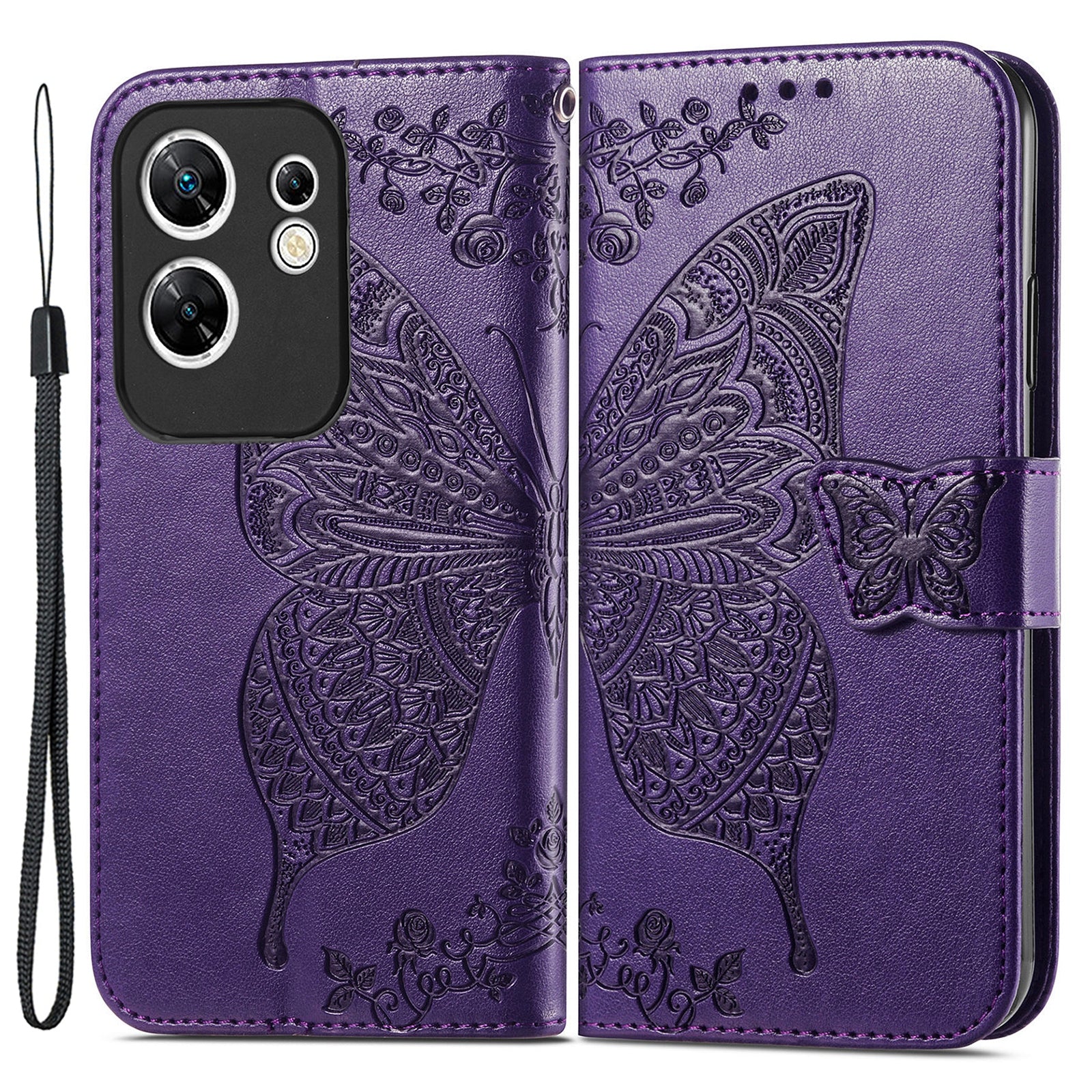 For Transsion Infinix Zero 30 4G Magnetic Phone Case Folio Stand View Drop Protection Cover