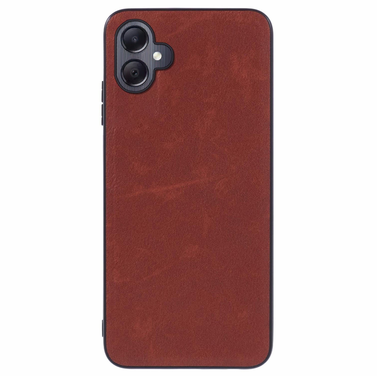 For Samsung Galaxy A05 4G Slim Case Retro Texture Leather Covered Phone Case