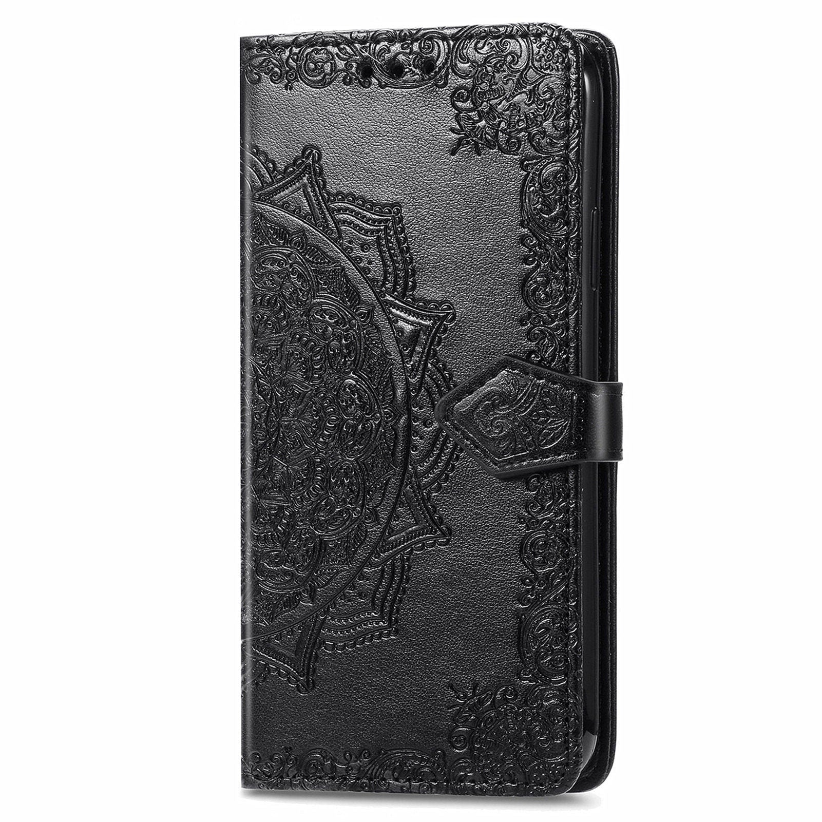 For Transsion Infinix Hot 40i Case Mandala Floral Imprinted Anti-Drop Card Slots Phone Cover