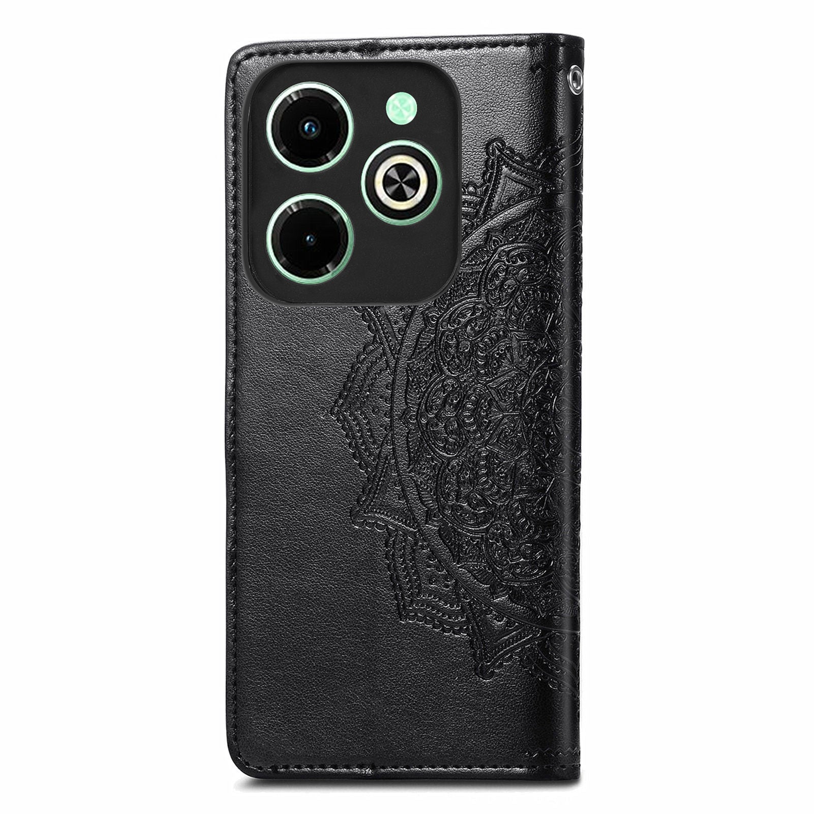 For Transsion Infinix Hot 40i Case Mandala Floral Imprinted Anti-Drop Card Slots Phone Cover
