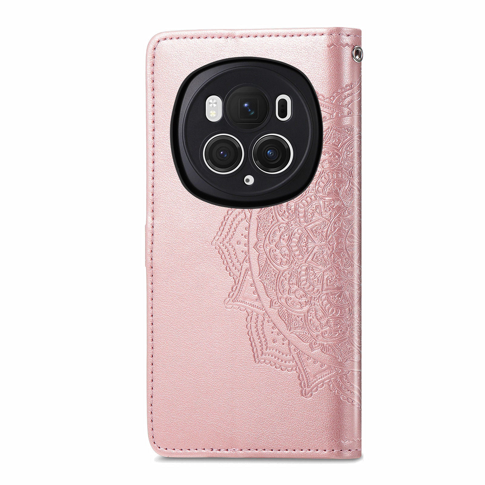 For Honor Magic6 Pro 5G Case PU Leather Embossed Anti-Scratch Wallet Phone Cover with Stand