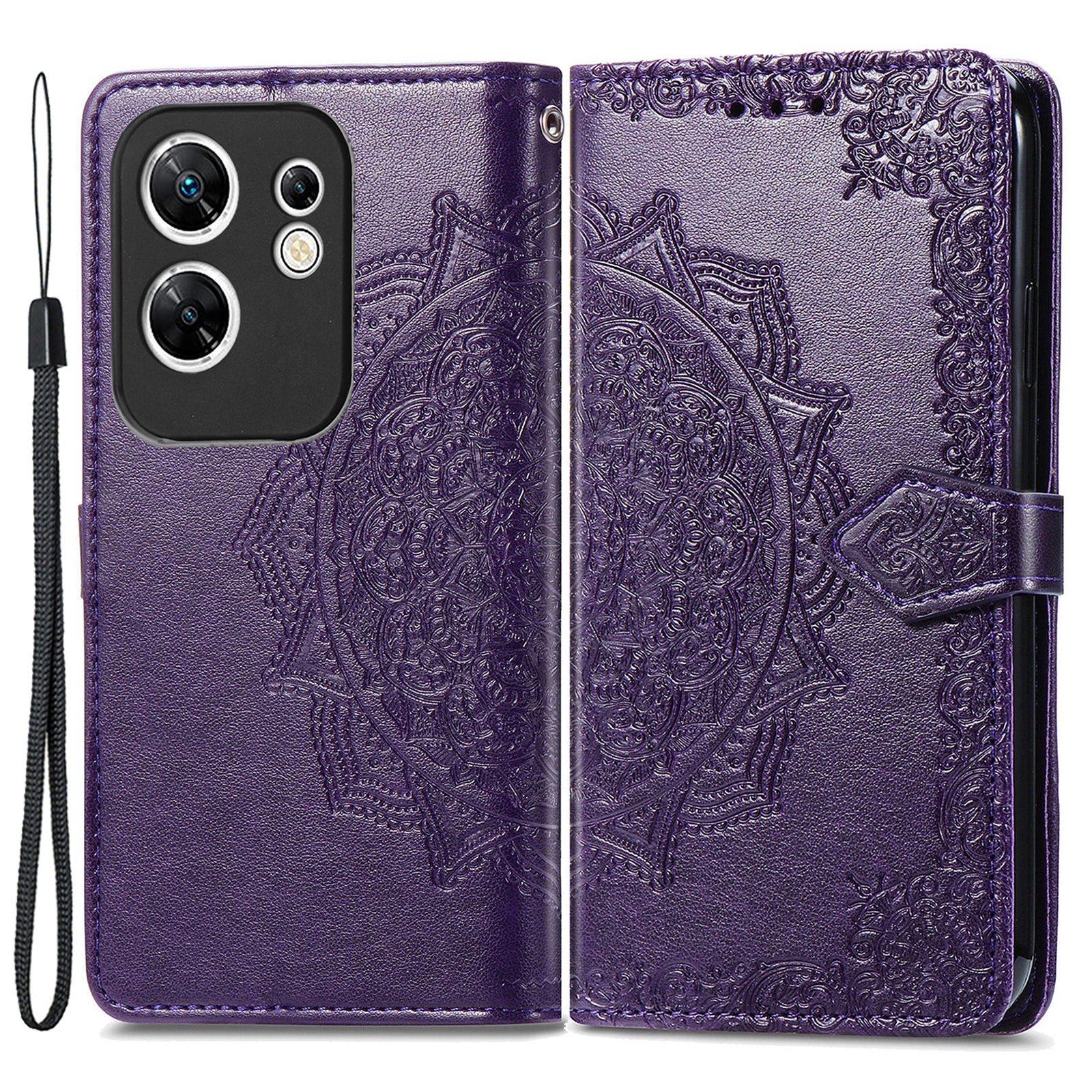For Transsion Infinix Zero 30 4G Wallet Phone Case Leather Flip Cover with Stand
