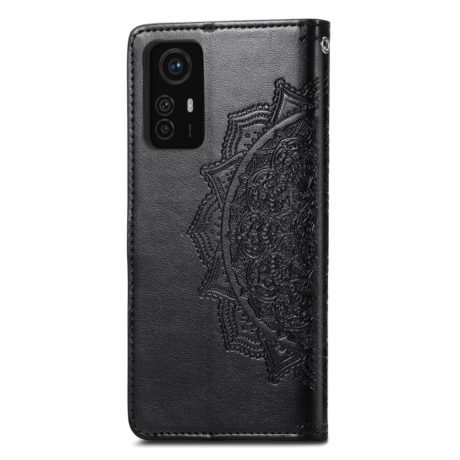 For Xiaomi Redmi Note 12S 4G Wallet Case Anti-Scratch Leather Emboss Phone Cover with Stand