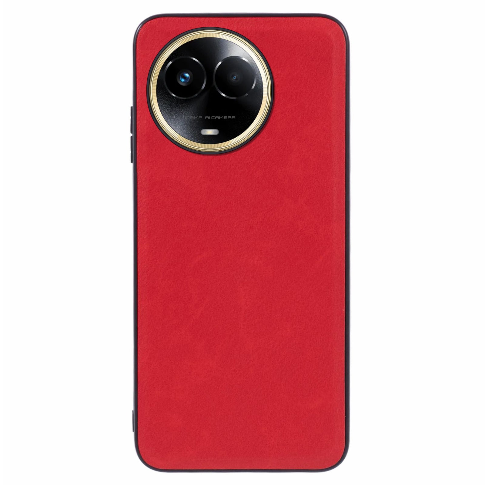 For Realme Narzo 60 5G / 11 5G (China) Slim Case Retro Texture PU+TPU+PC Hybrid Phone Case