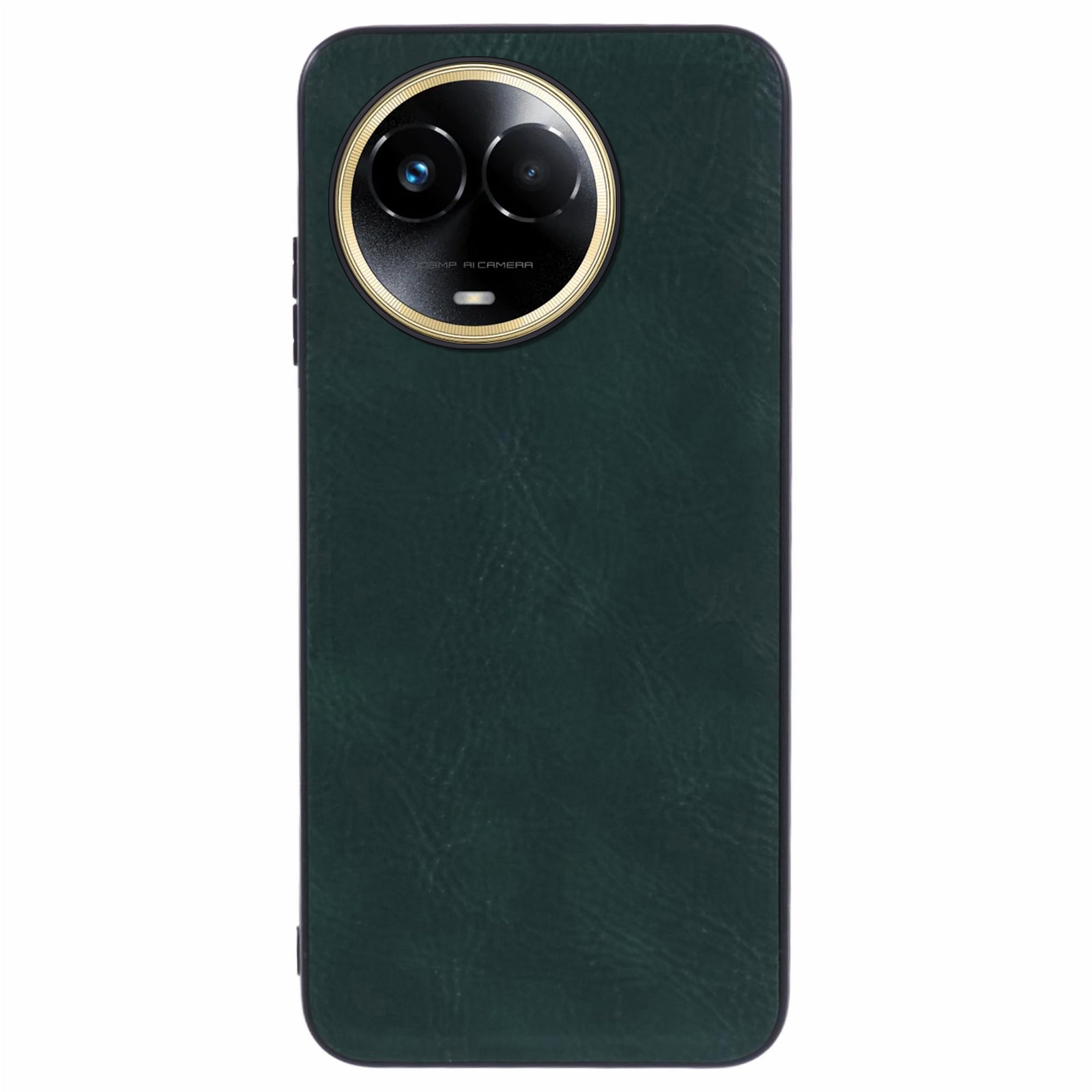 For Realme Narzo 60 5G / 11 5G (China) Slim Case Retro Texture PU+TPU+PC Hybrid Phone Case