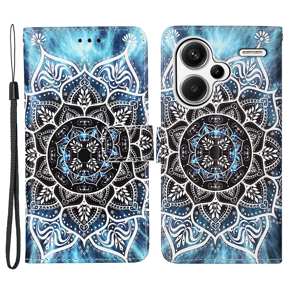 YB Pattern Printing Leather Series-4 for Xiaomi Redmi Note 13 Pro+ 5G Case Wallet Leather Phone Cover