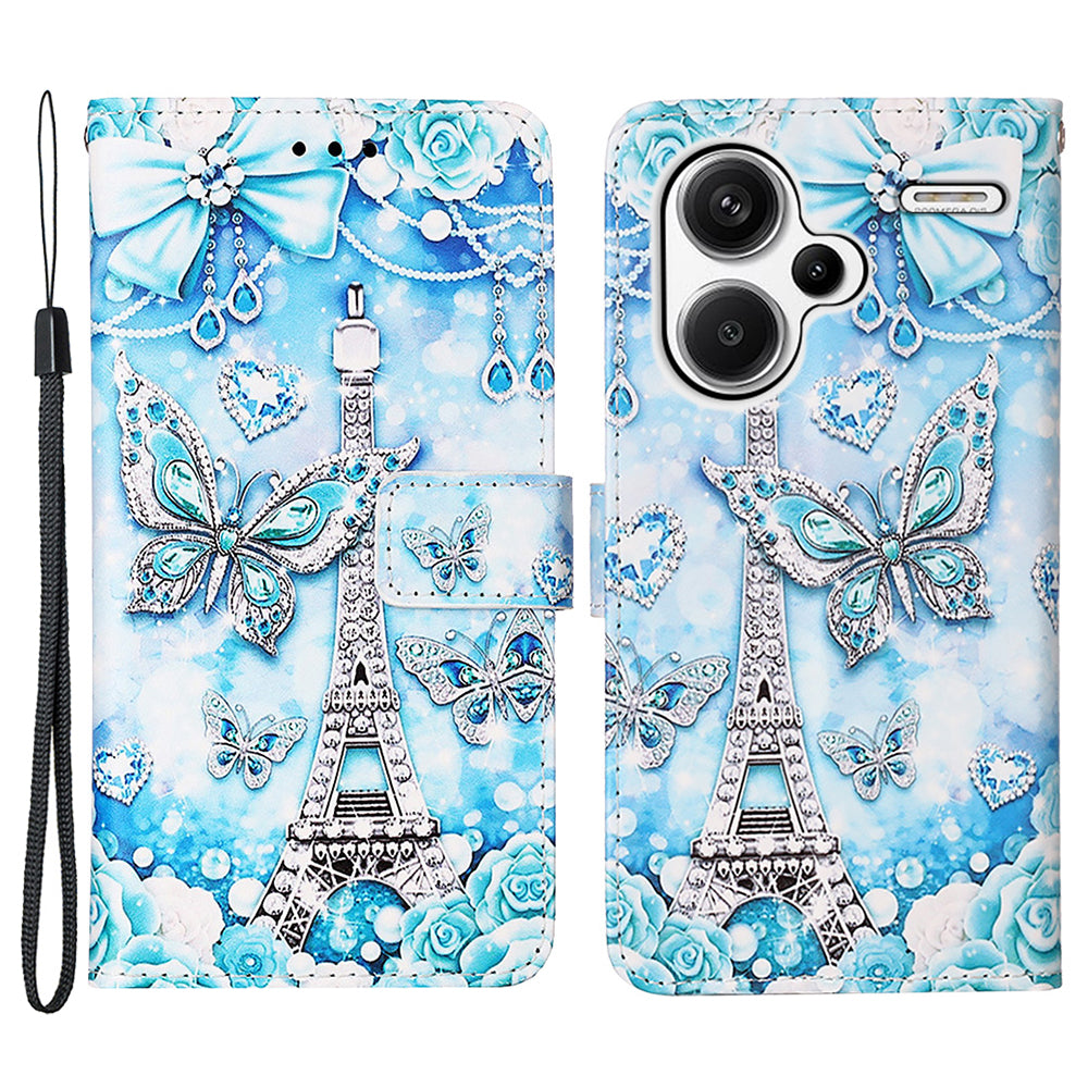 YB Pattern Printing Leather Series-4 for Xiaomi Redmi Note 13 Pro+ 5G Case Wallet Leather Phone Cover