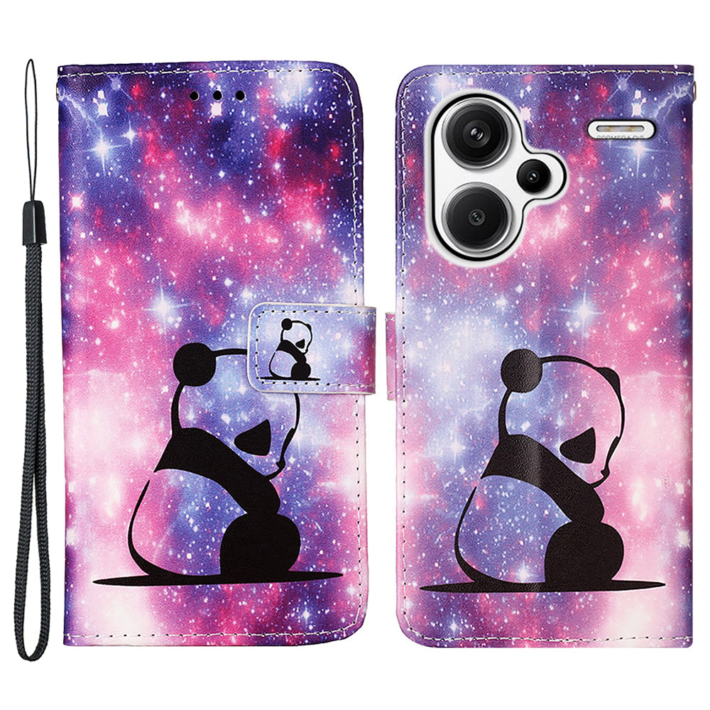 YB Pattern Printing Leather Series-4 for Xiaomi Redmi Note 13 Pro+ 5G Case Wallet Leather Phone Cover
