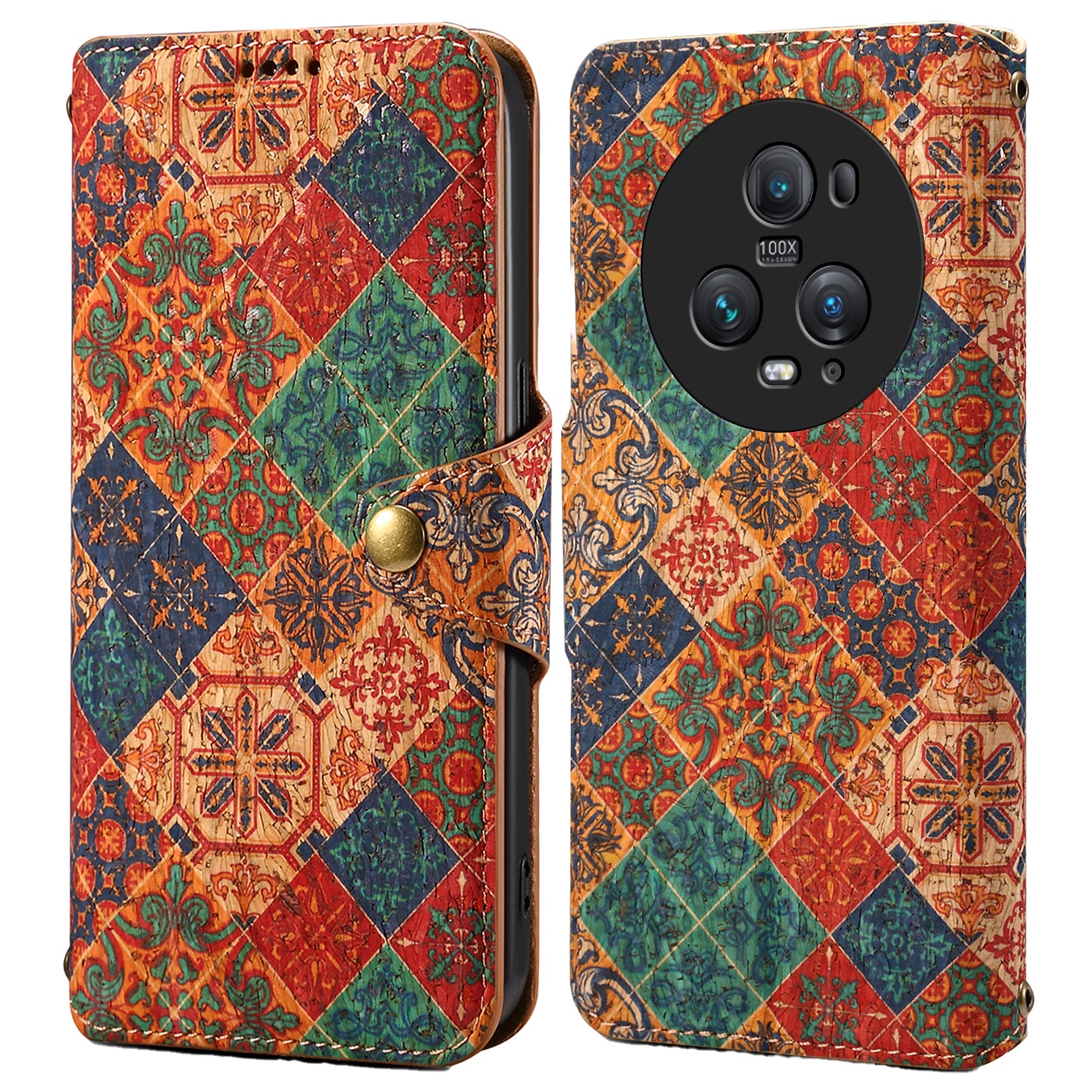 For Honor Magic5 Pro Leather Case Four Seasons Flower Phone Wallet Cover