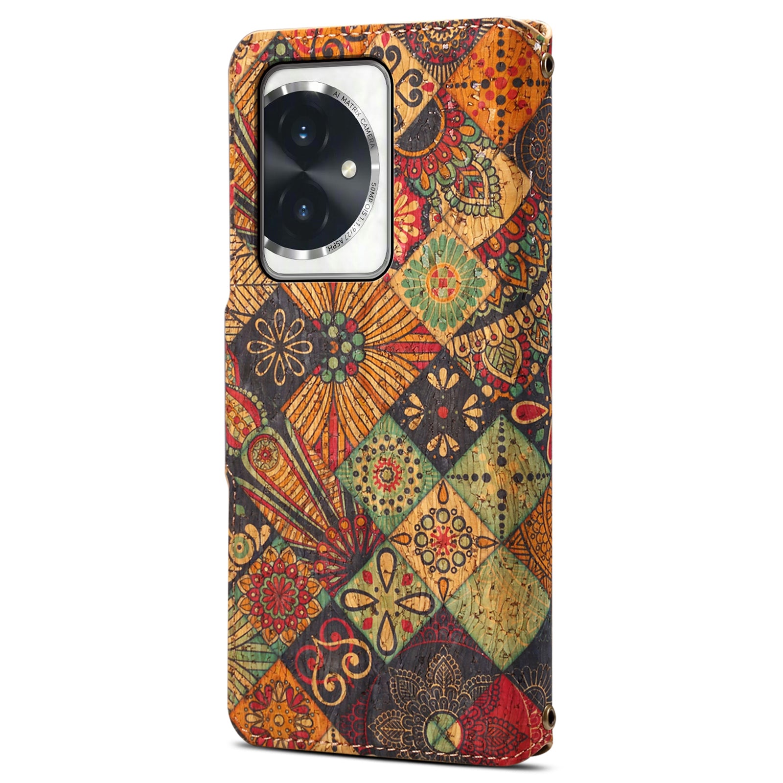 For Honor 100 5G Case Wallet Printing Flower Pattern Leather Phone Cover
