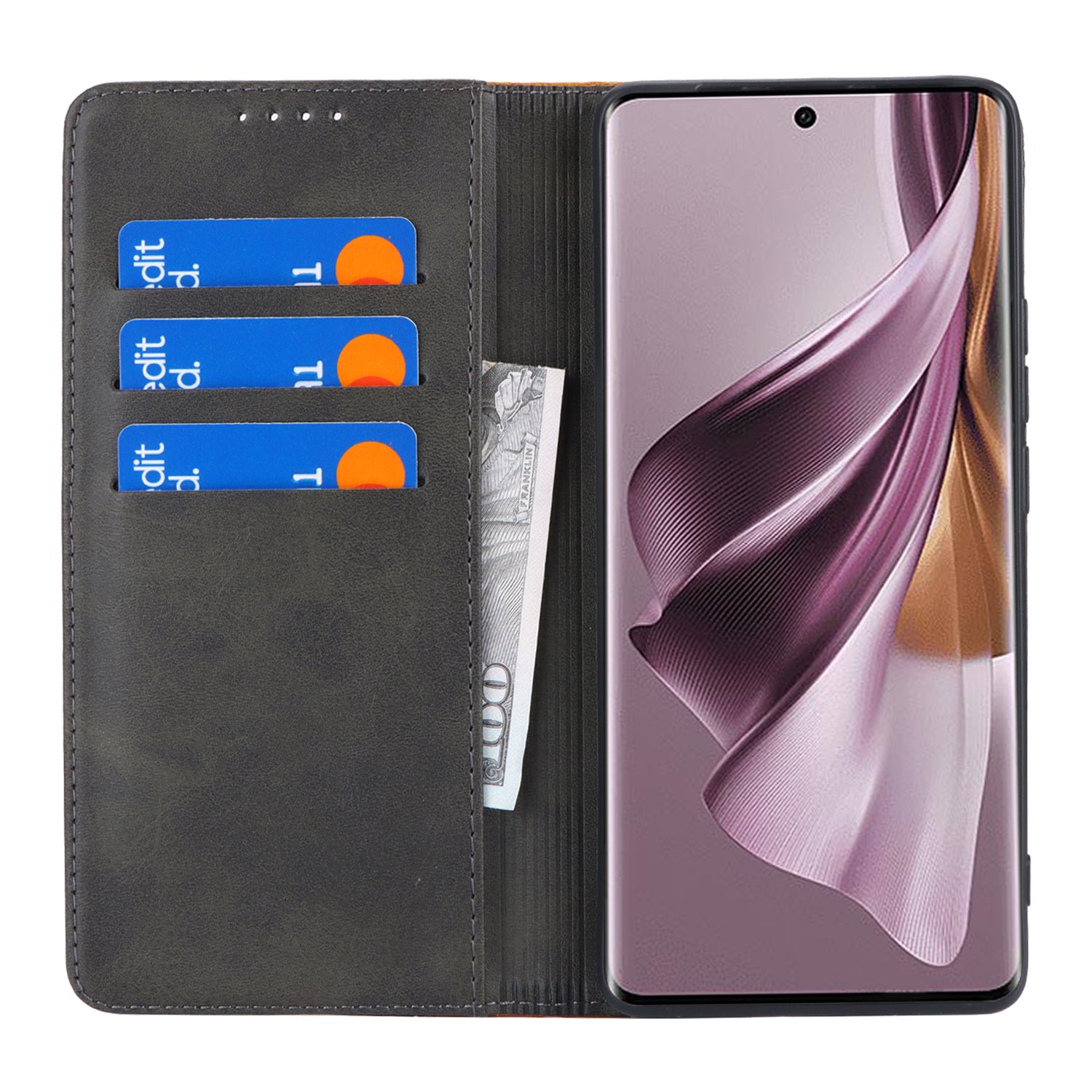 For Oppo Reno10 Pro 5G (Global) Case Color Splicing Leather Phone Wallet Cover
