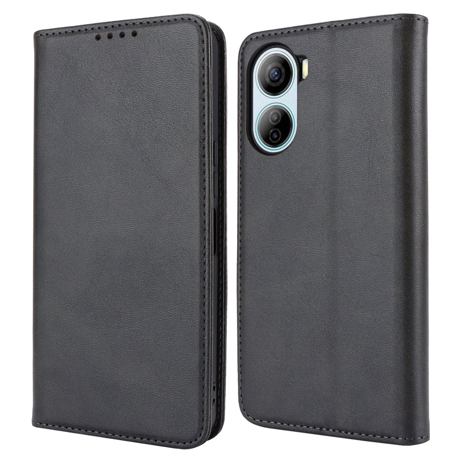For ZTE Libero 5G IV Case PU Leather Magnetic Closure Protective Phone Cover