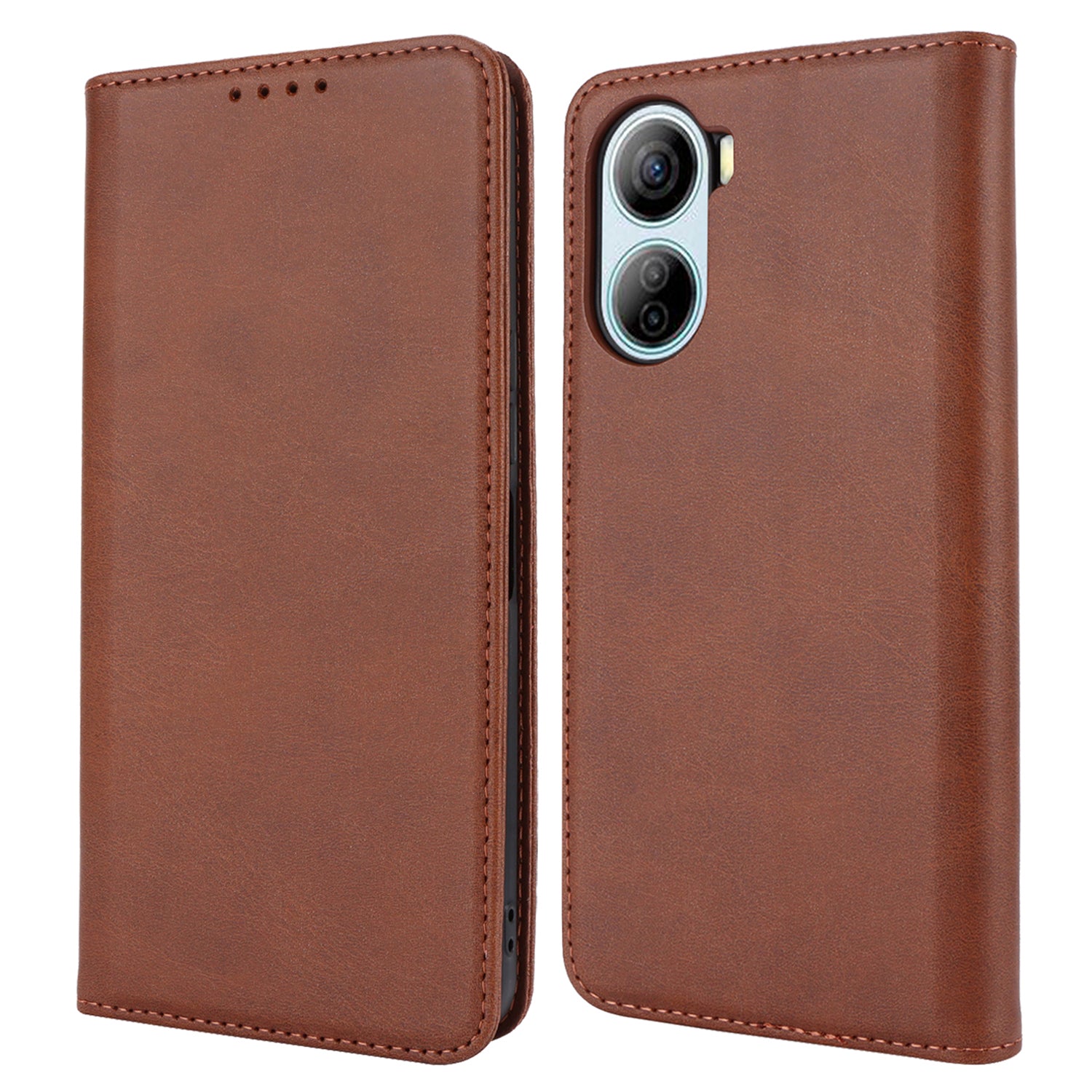 For ZTE Libero 5G IV Case PU Leather Magnetic Closure Protective Phone Cover