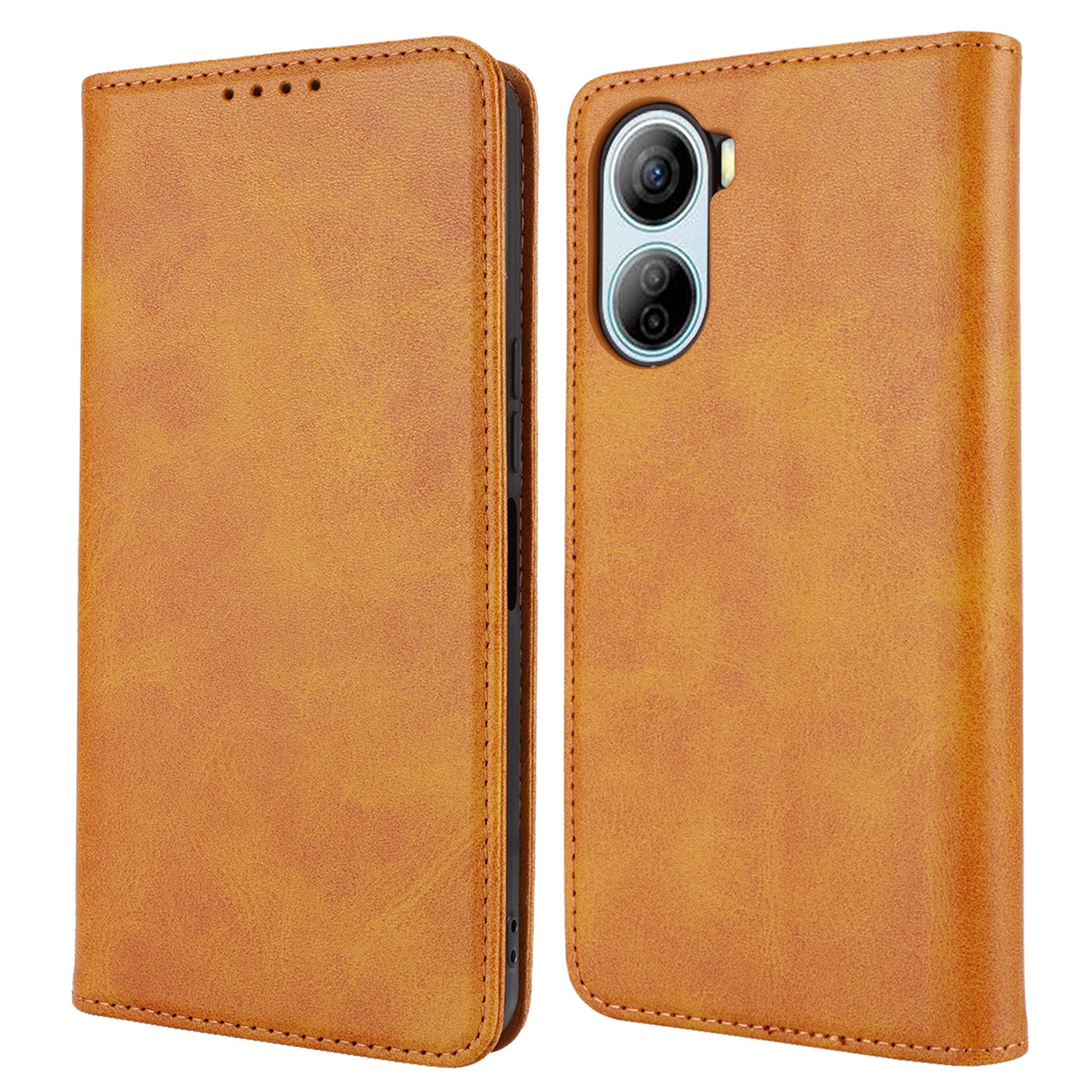 For ZTE Libero 5G IV Case PU Leather Magnetic Closure Protective Phone Cover