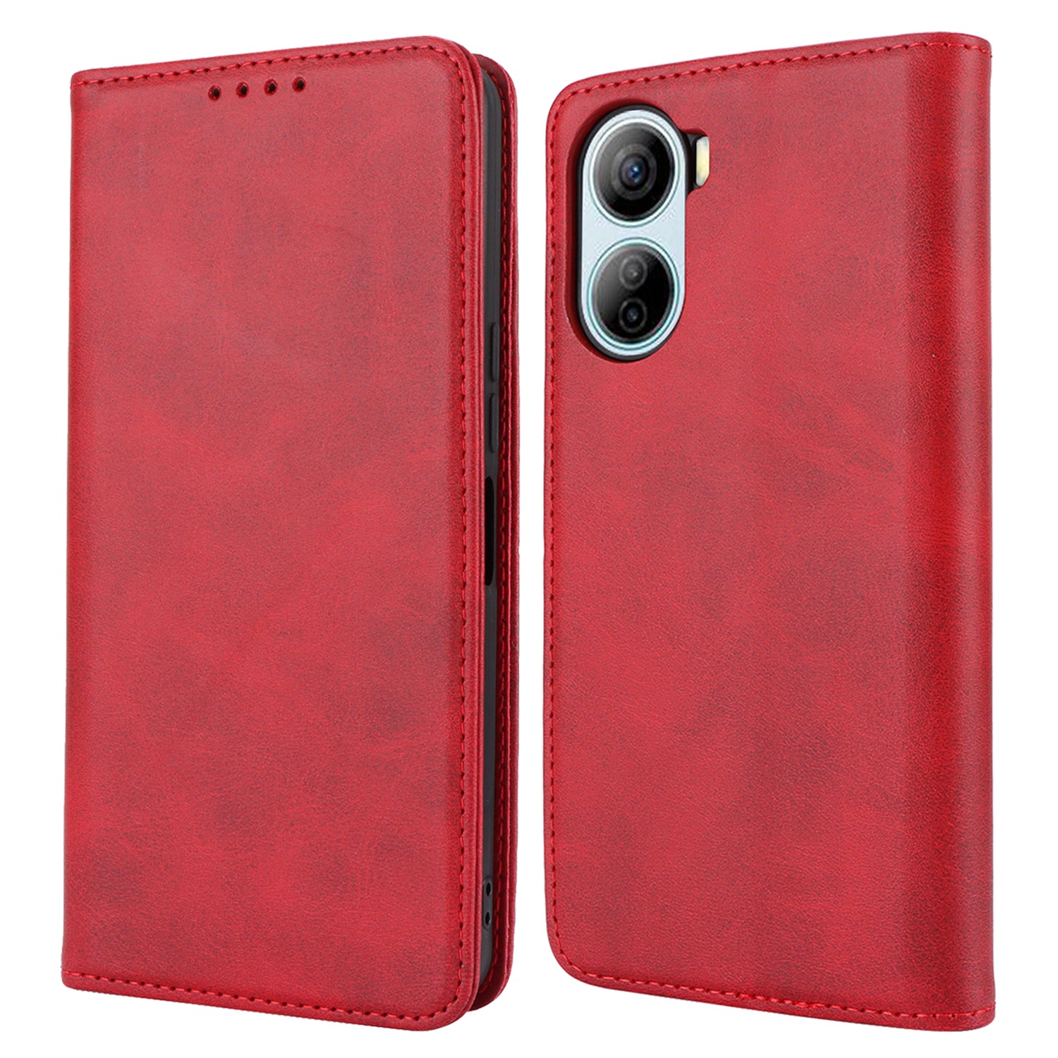 For ZTE Libero 5G IV Case PU Leather Magnetic Closure Protective Phone Cover