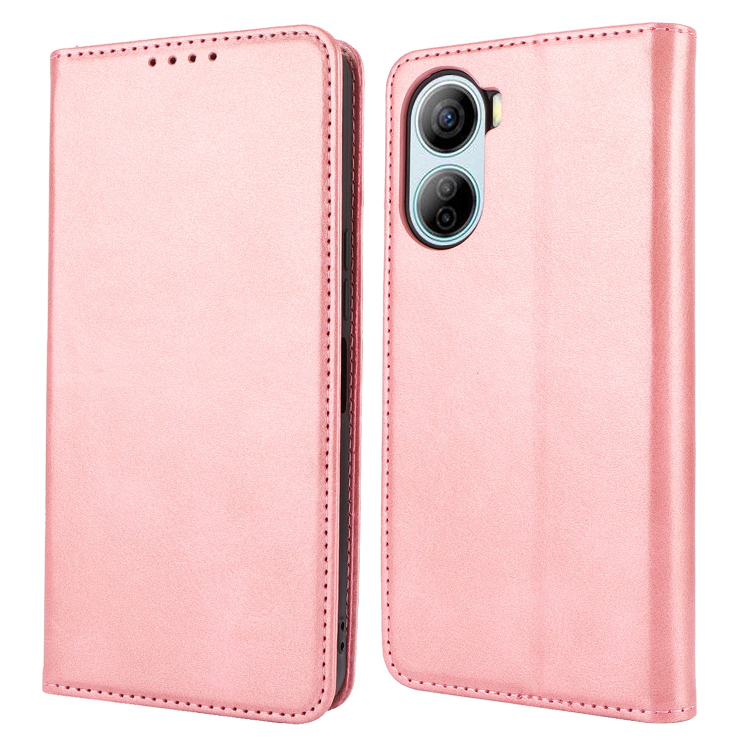 For ZTE Libero 5G IV Case PU Leather Magnetic Closure Protective Phone Cover