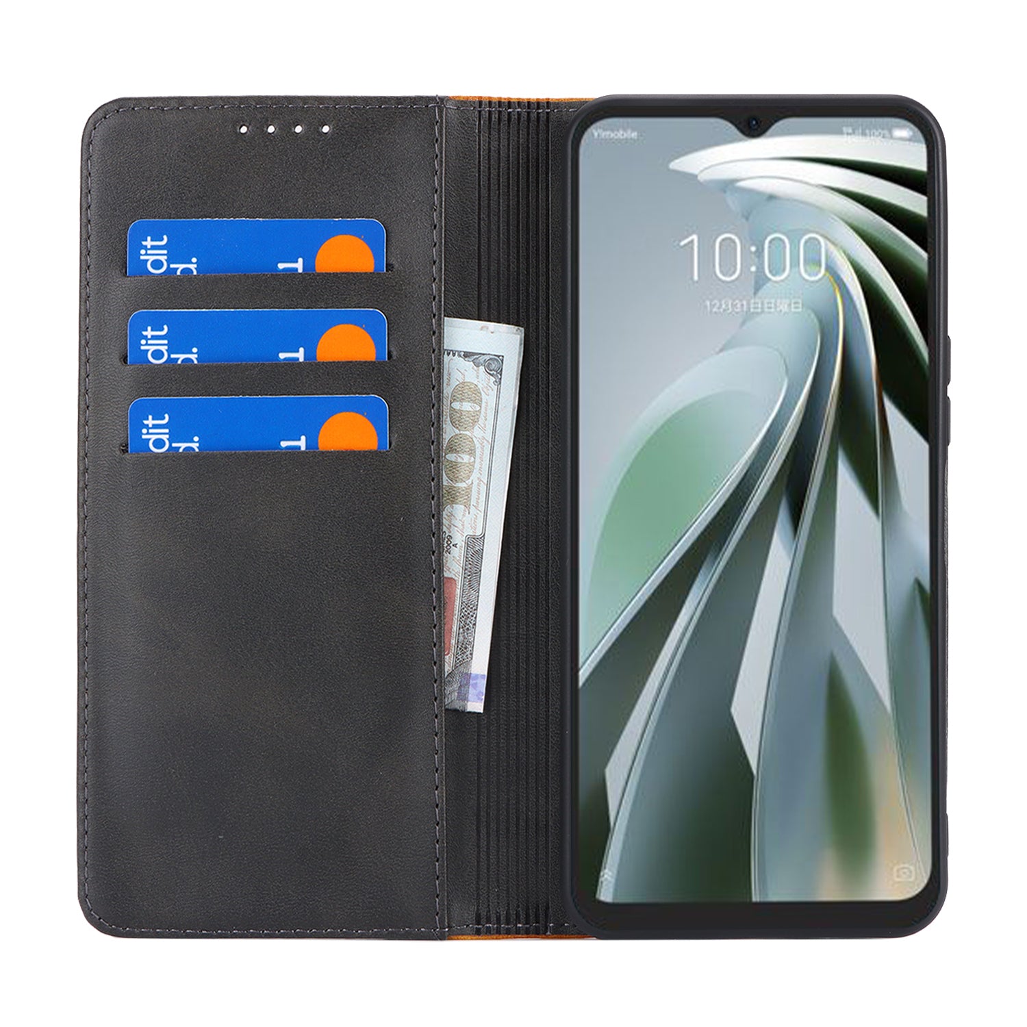 For ZTE Libero 5G IV Case PU Leather Color Splicing Wallet Phone Cover