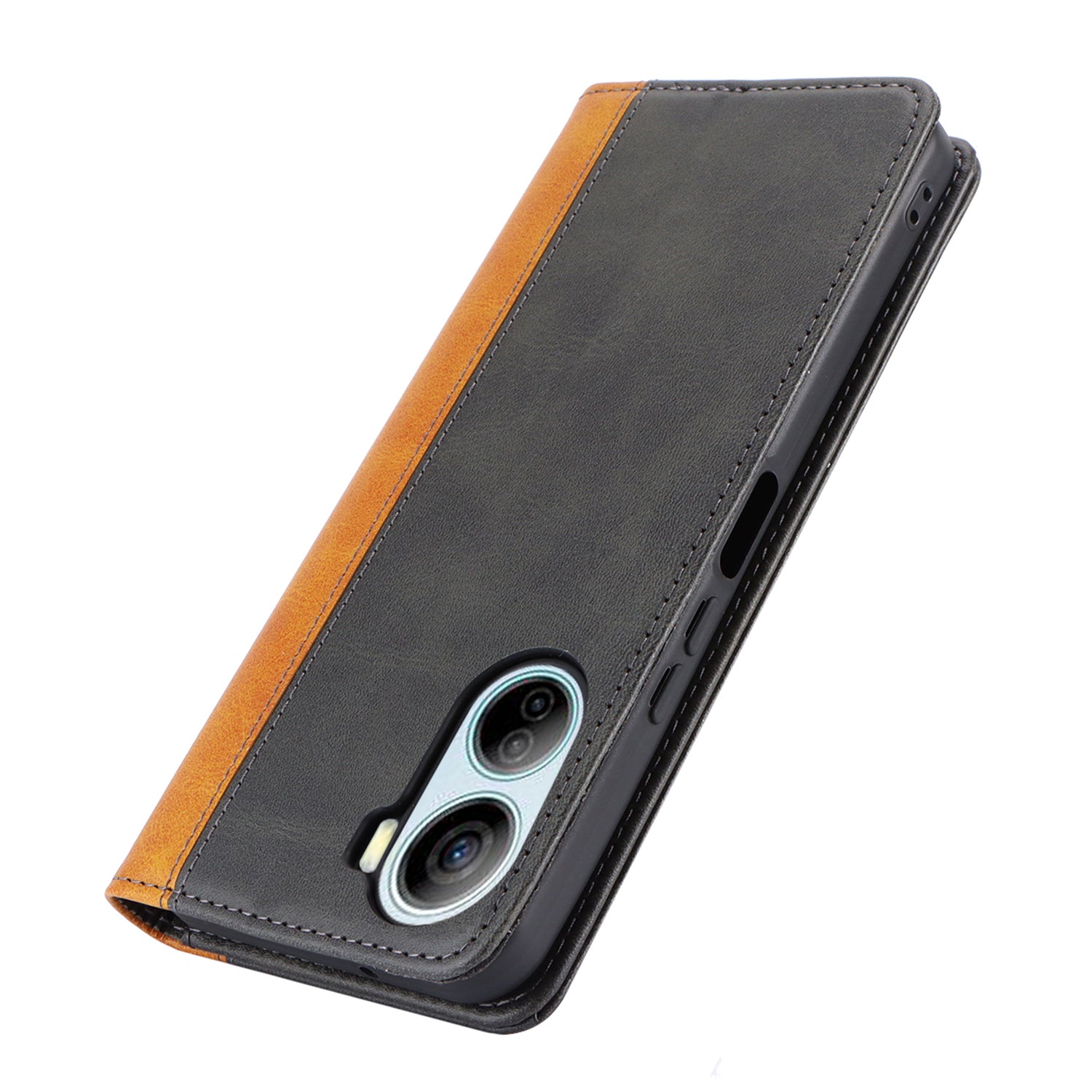 For ZTE Libero 5G IV Case PU Leather Color Splicing Wallet Phone Cover