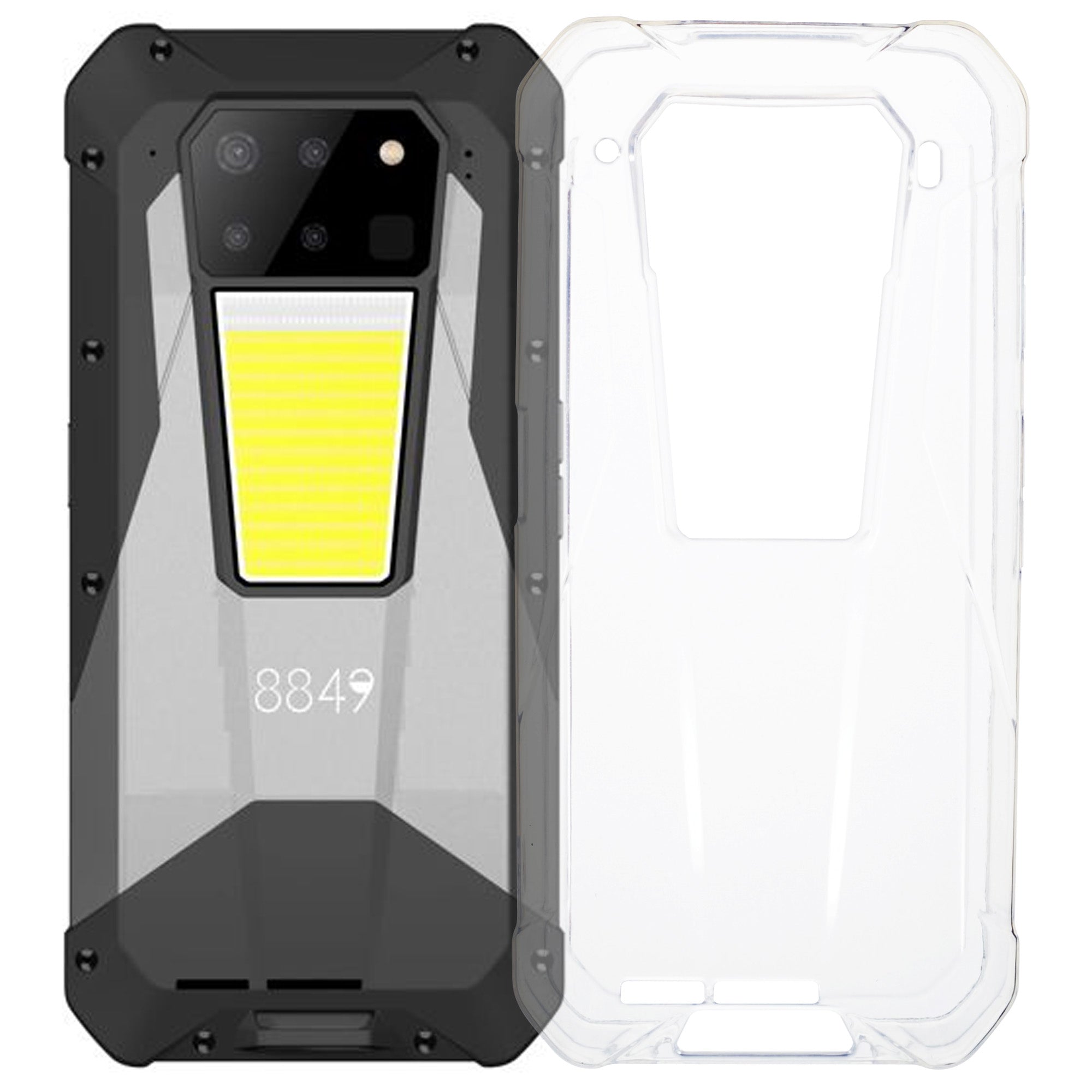 For Unihertz 8849 Tank 3 Anti-Scratch Phone Case Clear TPU Cover Slim-Fit Phone Protector