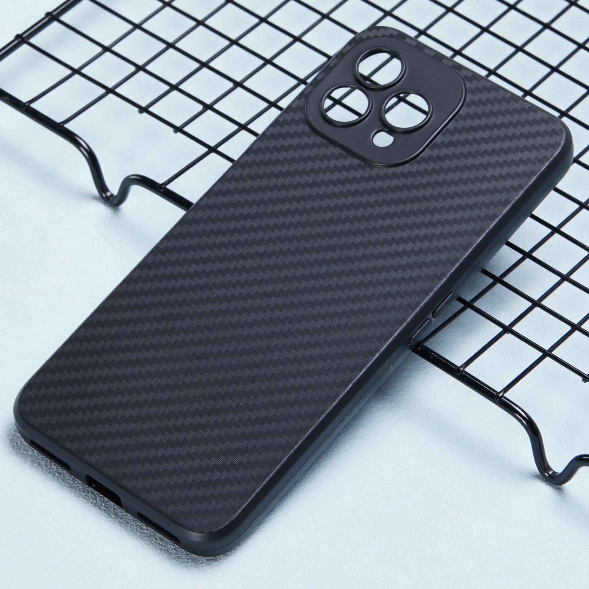 Carbon Fiber Texture TPU Protective Case for Cubot P80 Anti-Scratch Mobile Phone Cover