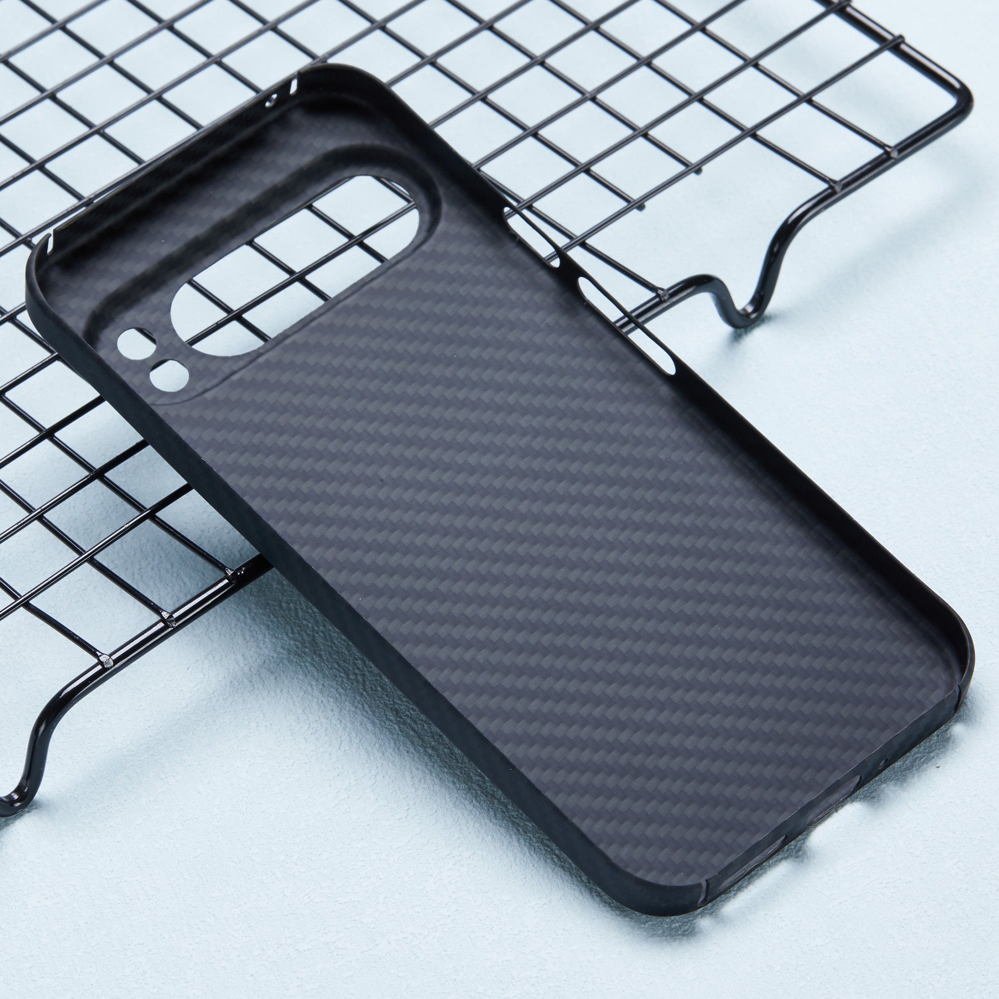 For Google Pixel 9 Pro Case 1500D Coarse Texture Aramid Fiber Precise Lens Cutout Phone Shell