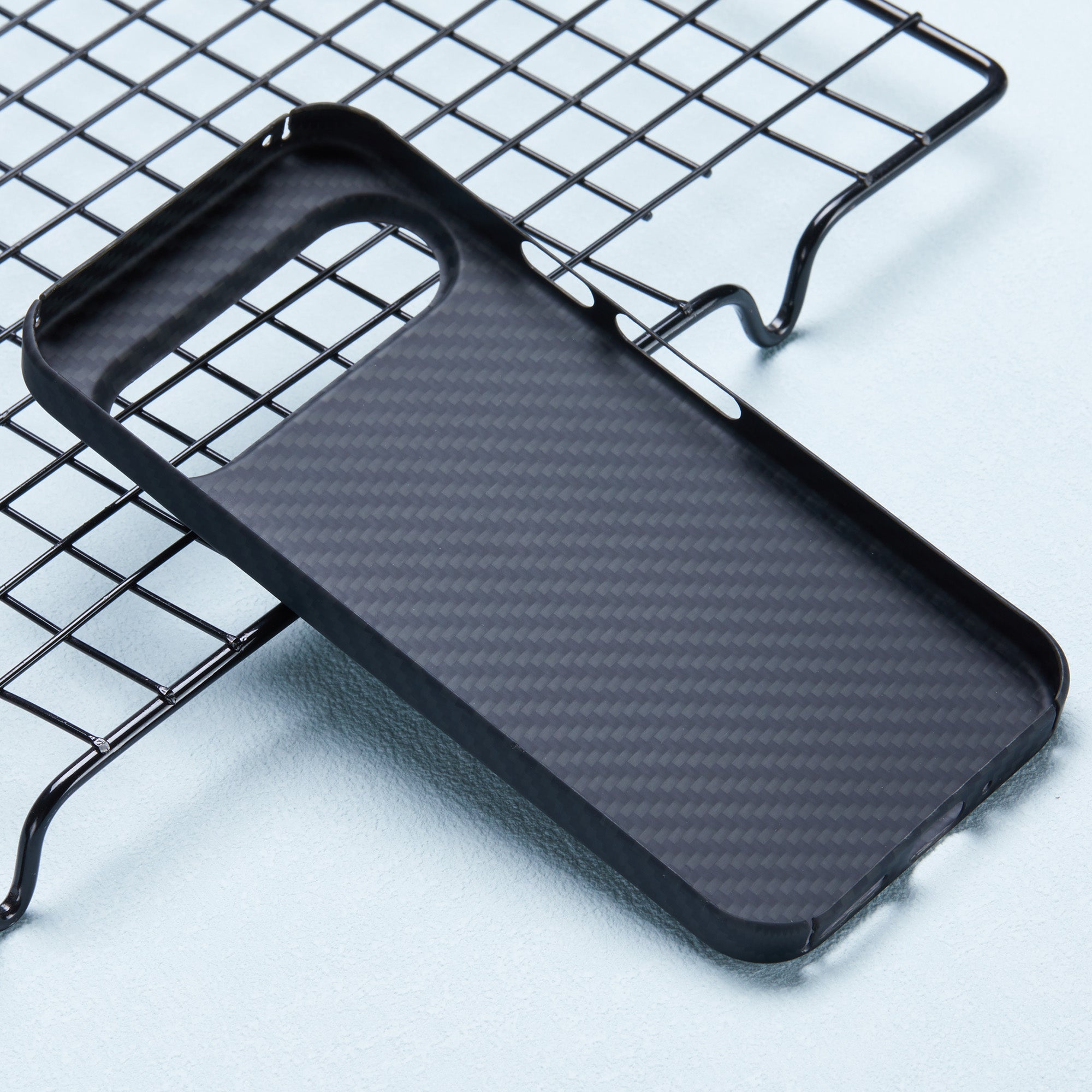 1500D Coarse Texture Shell for Google Pixel 9 Case Aramid Fiber Back Cover with Big Lens Cutout