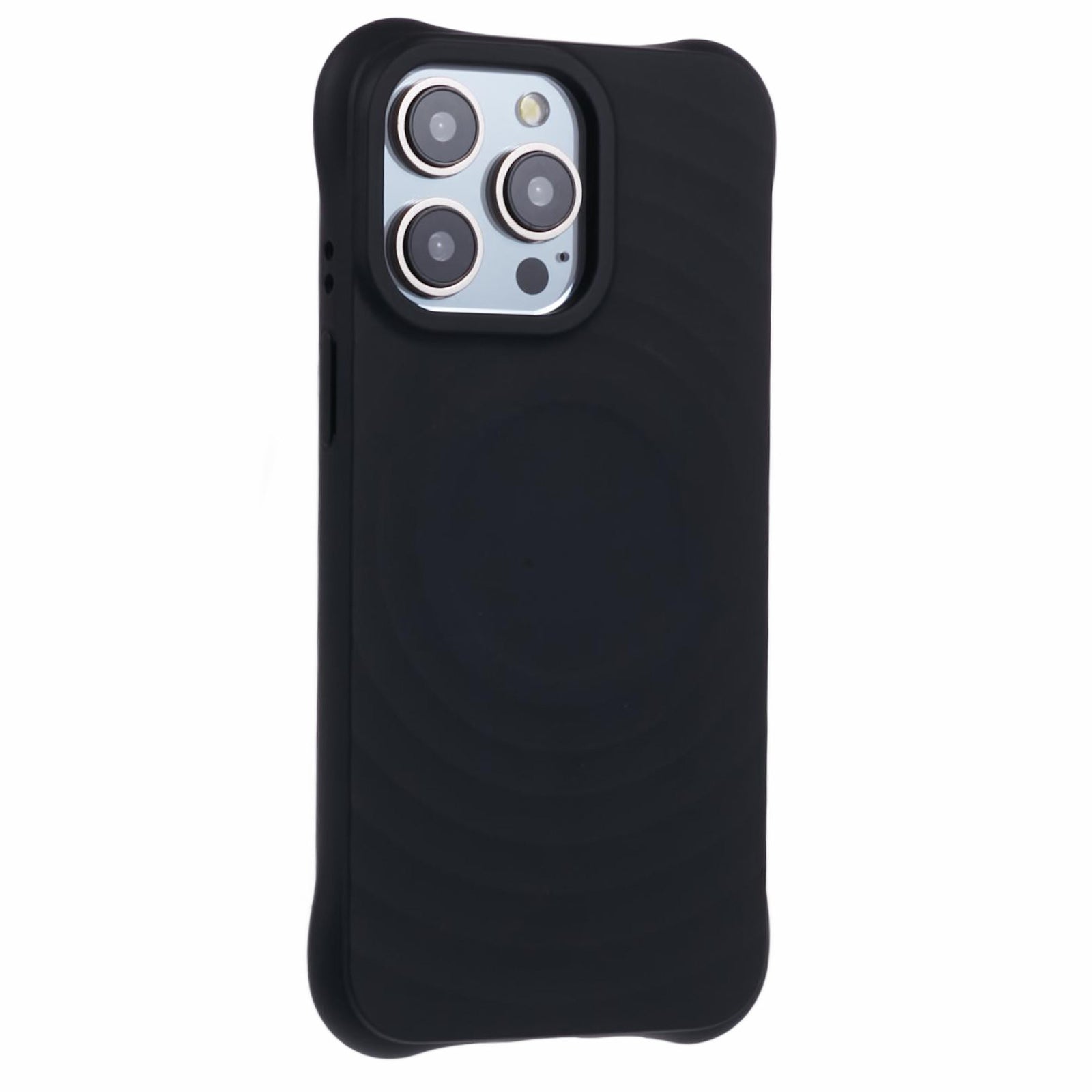 For iPhone 14 Pro Max TPU Case Fiber Lining Magnetic Absorption Phone Cover
