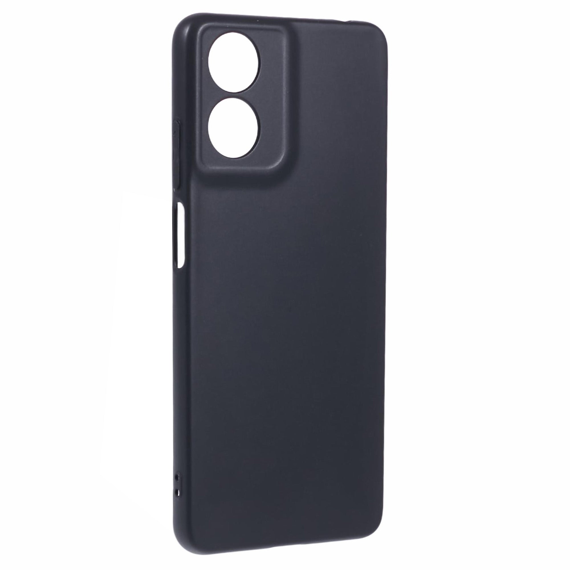 Black Phone Case for Motorola Moto G04 4G Glossy Flexible TPU Phone Cover Shell