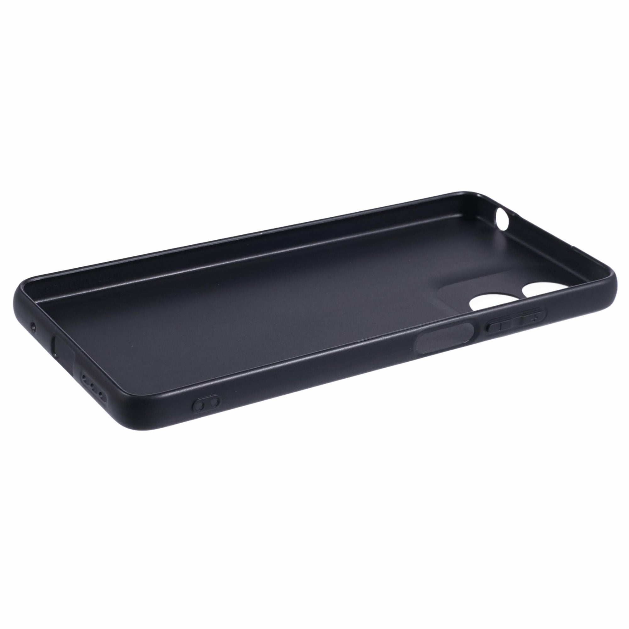 Black Phone Case for Motorola Moto G04 4G Glossy Flexible TPU Phone Cover Shell