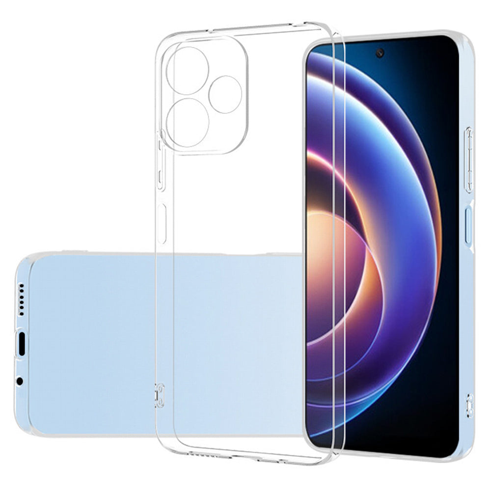 For Xiaomi Redmi 12 5G (Global) Case Lens Protection TPU Transparent Phone Cover