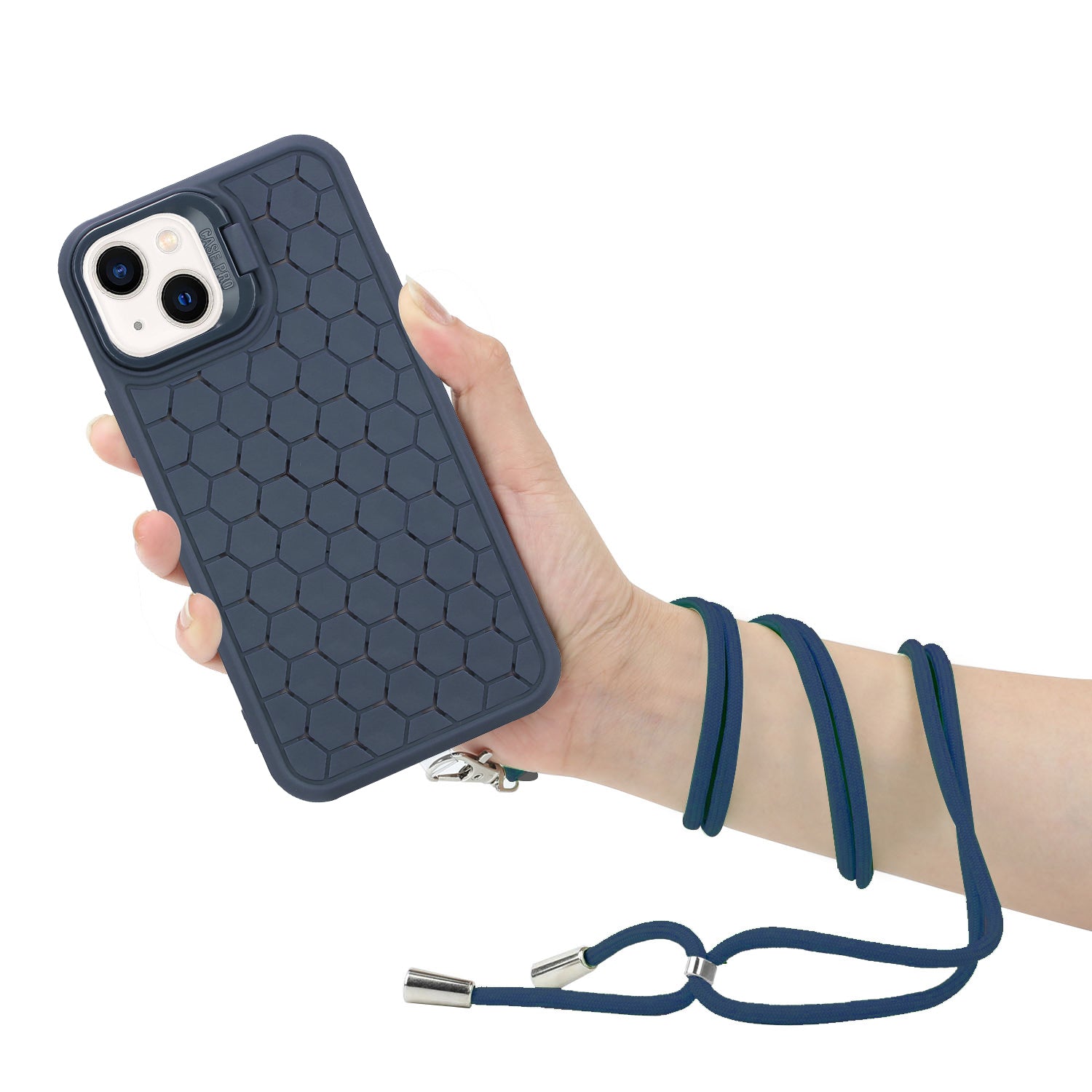 For iPhone 15 Heat Dissipation Case TPU Crossbody Phone Cover Compatible with MagSafe
