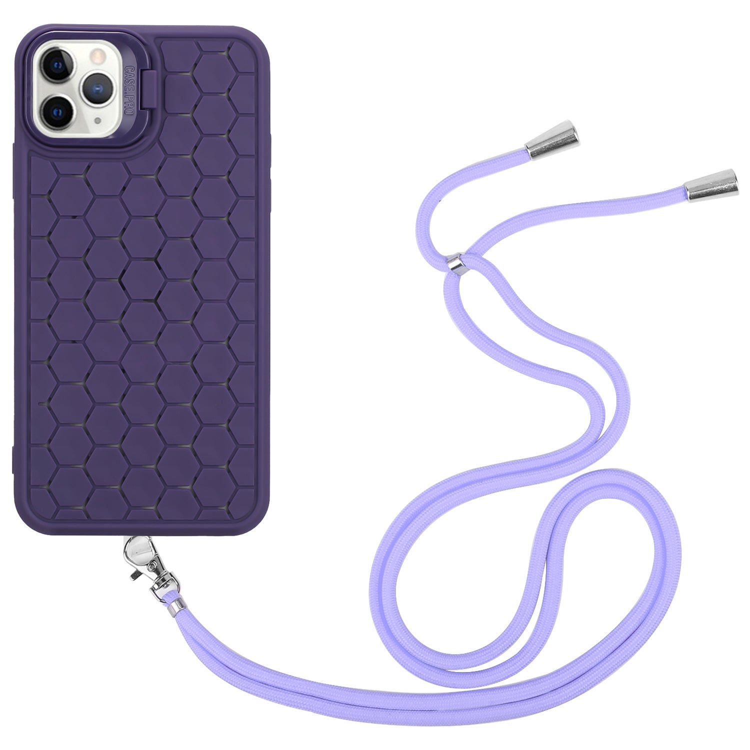 For iPhone 12 Pro Case Compatible with MagSafe Kickstand Lanyard TPU Phone Cover